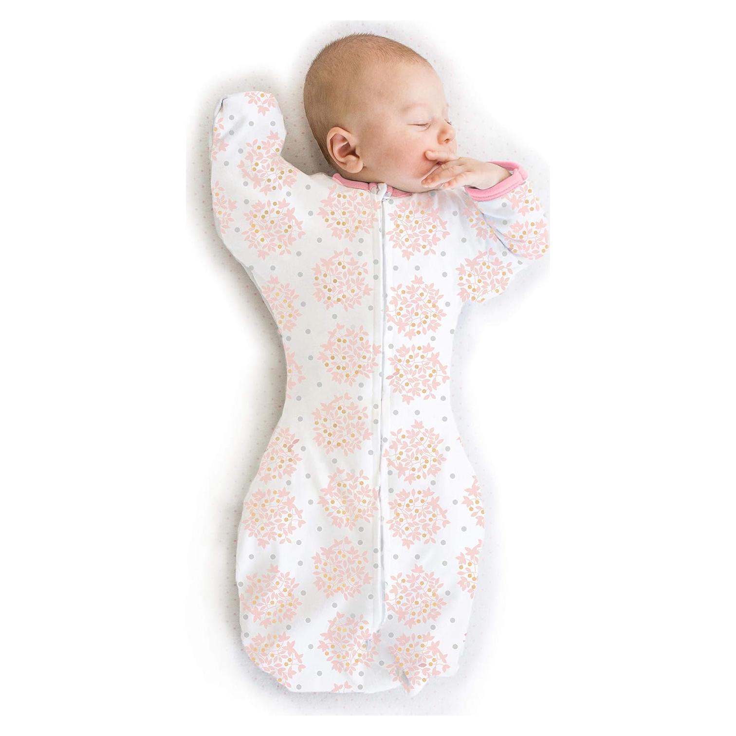 Saco de Envoltura Transicional SwaddleDesigns Floral 3-6 Meses