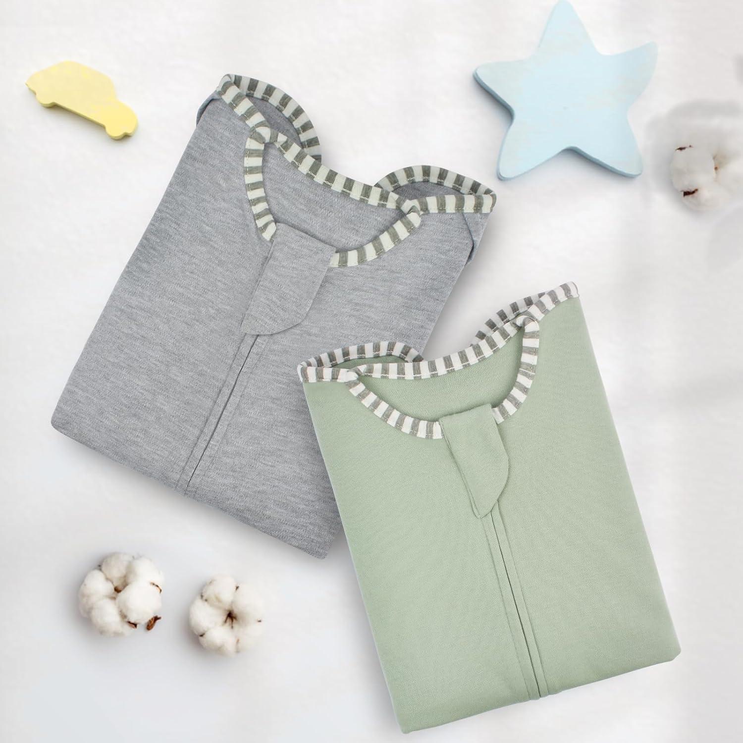 Saco de Sueño Roksuma 3-6 Meses 100% Algodón Paquete de 2