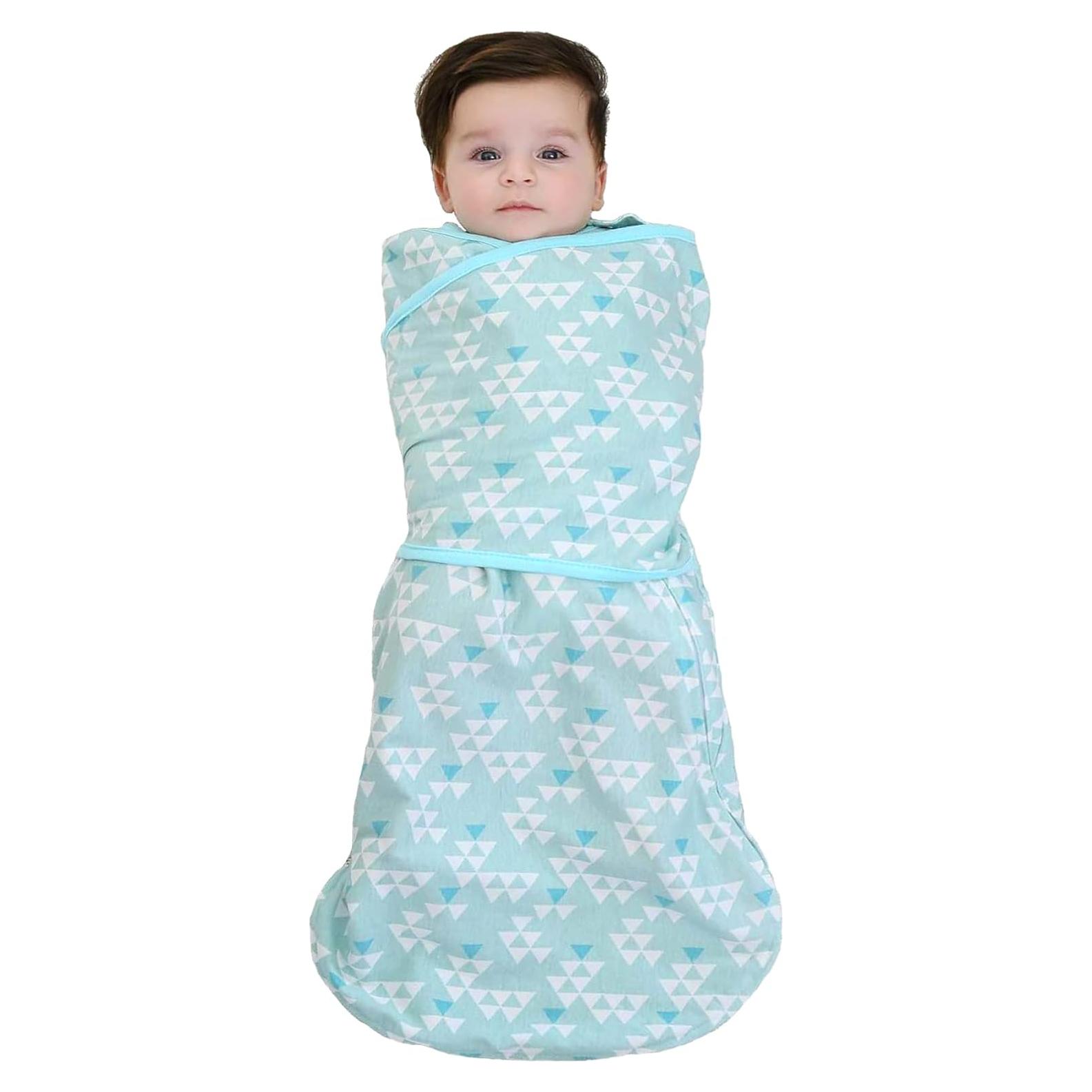 Saco de Arrullo Ajustable Enrich YLife 100% Algodón Verde 6-12 Meses