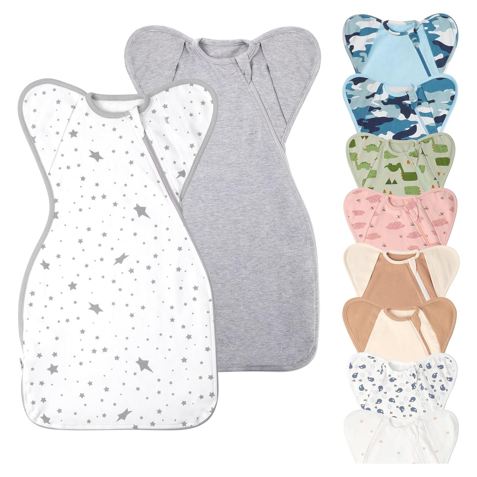 Saco de dormir Knirose para bebés con brazos arriba - 2 unidades