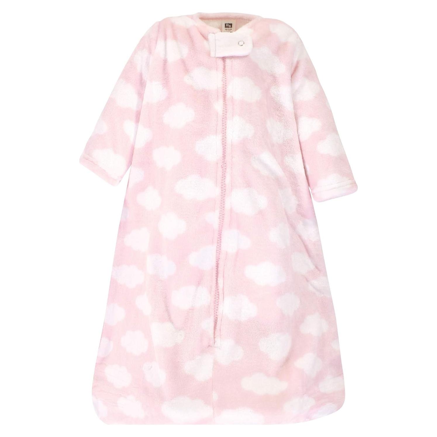 Saco de Dormir de Peluche Hudson Baby Unisex 0-6 Meses Nubes Rosadas