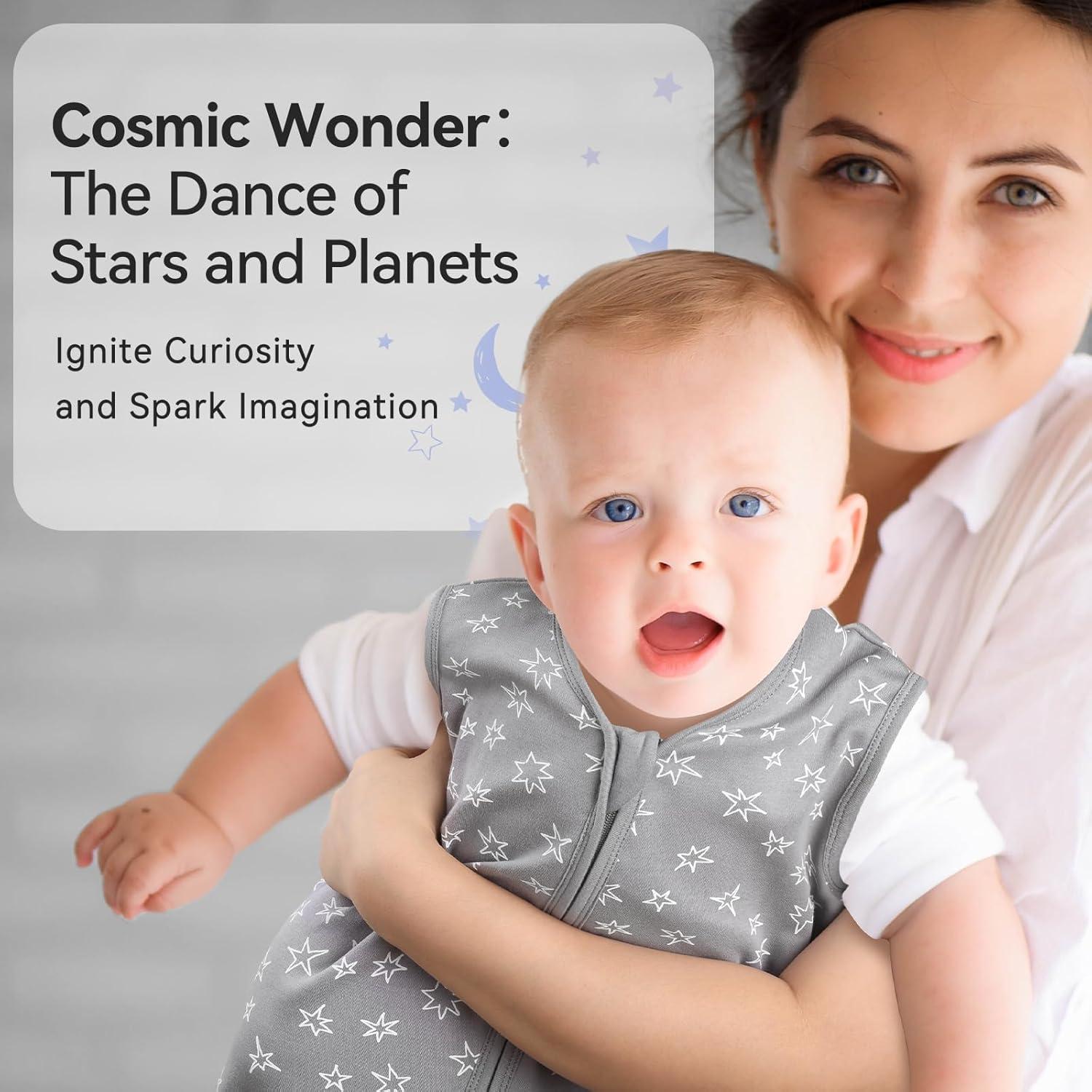 Saco de Sueño para Bebés Unnivoll 6-12 Meses 100% Algodón 3 Pzs