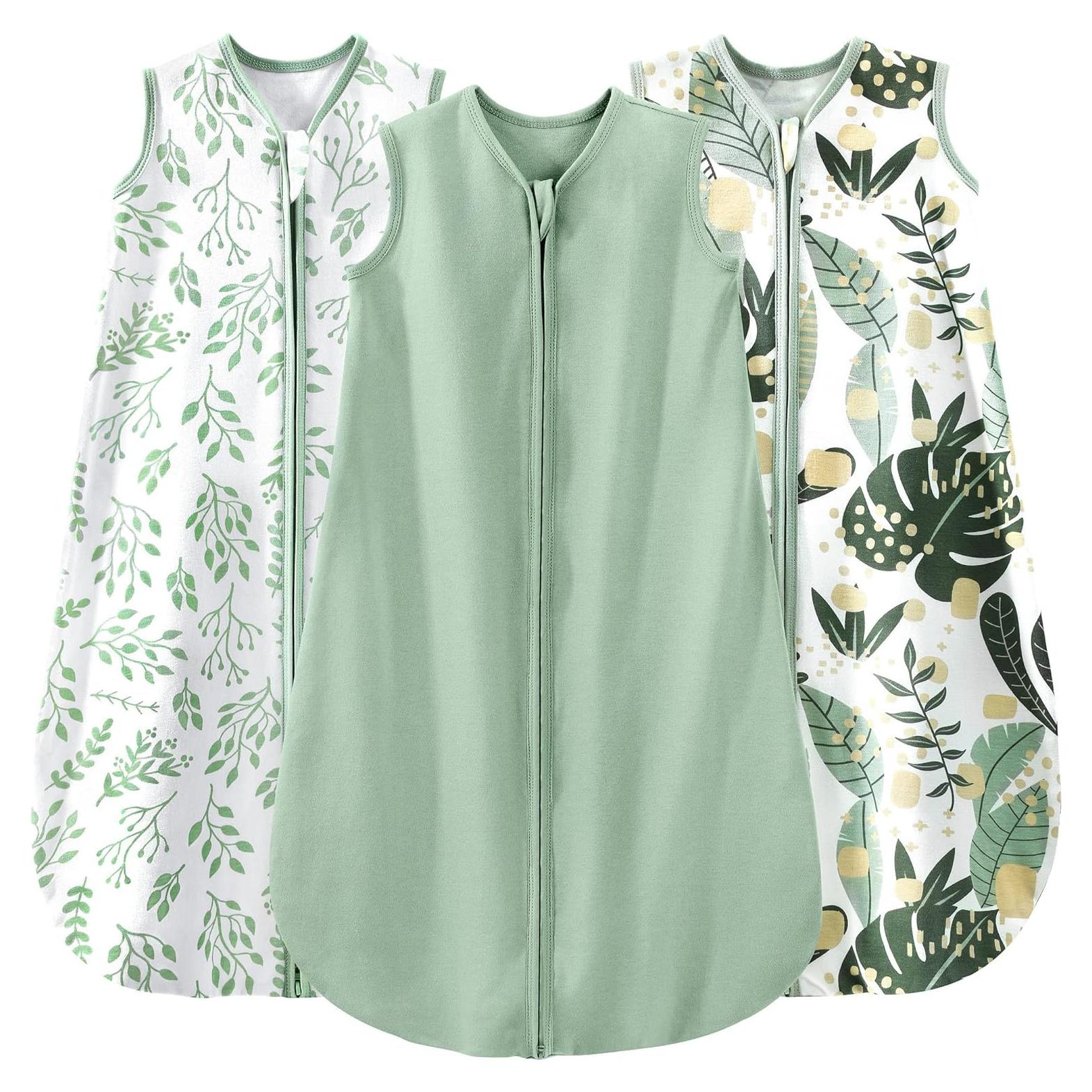 Saco de Sueño para Bebés Yoofoss 0-6 Meses 100% Algodón Orgánico