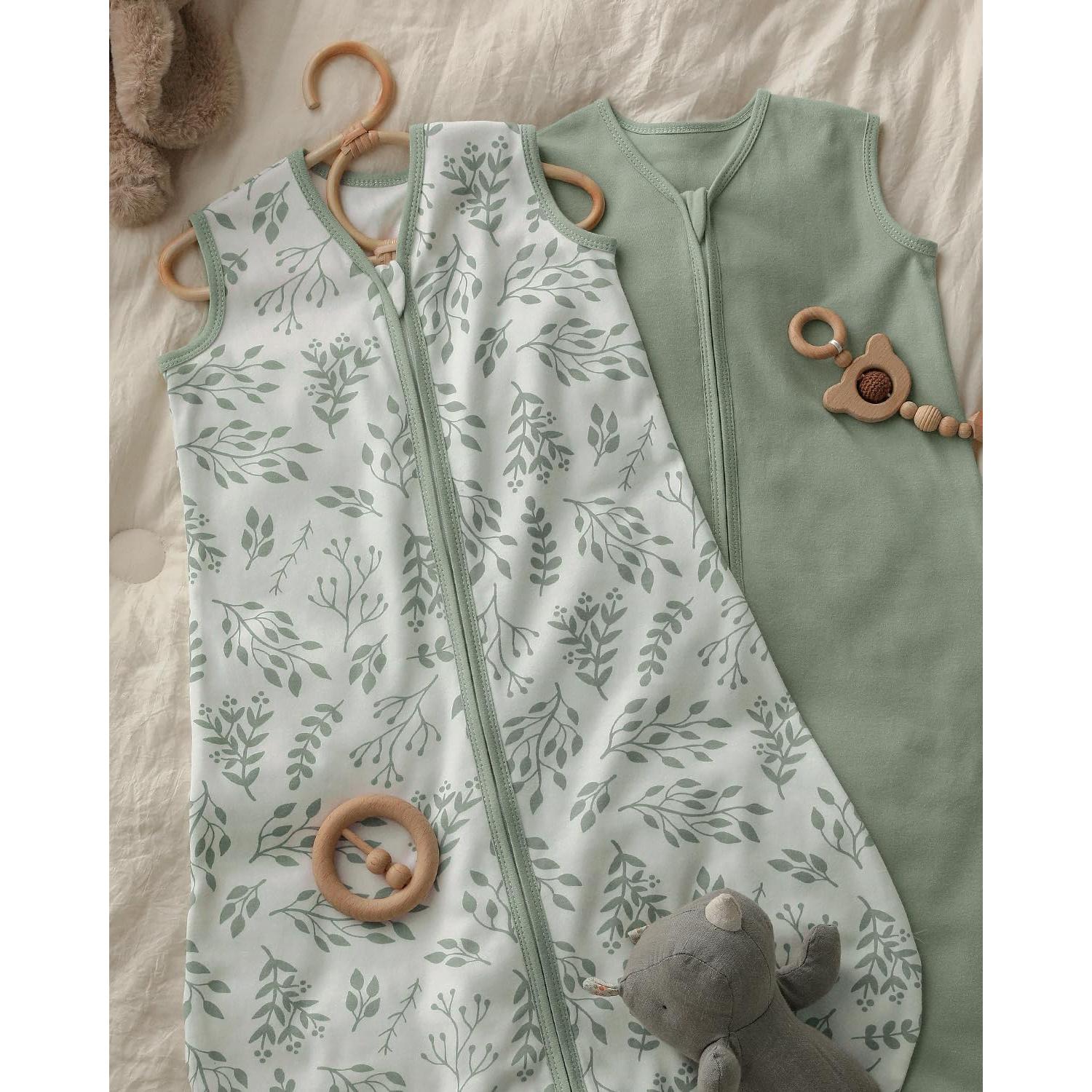 Saco de Sueño para Bebés Yoofoss 0-6 Meses 100% Algodón Orgánico