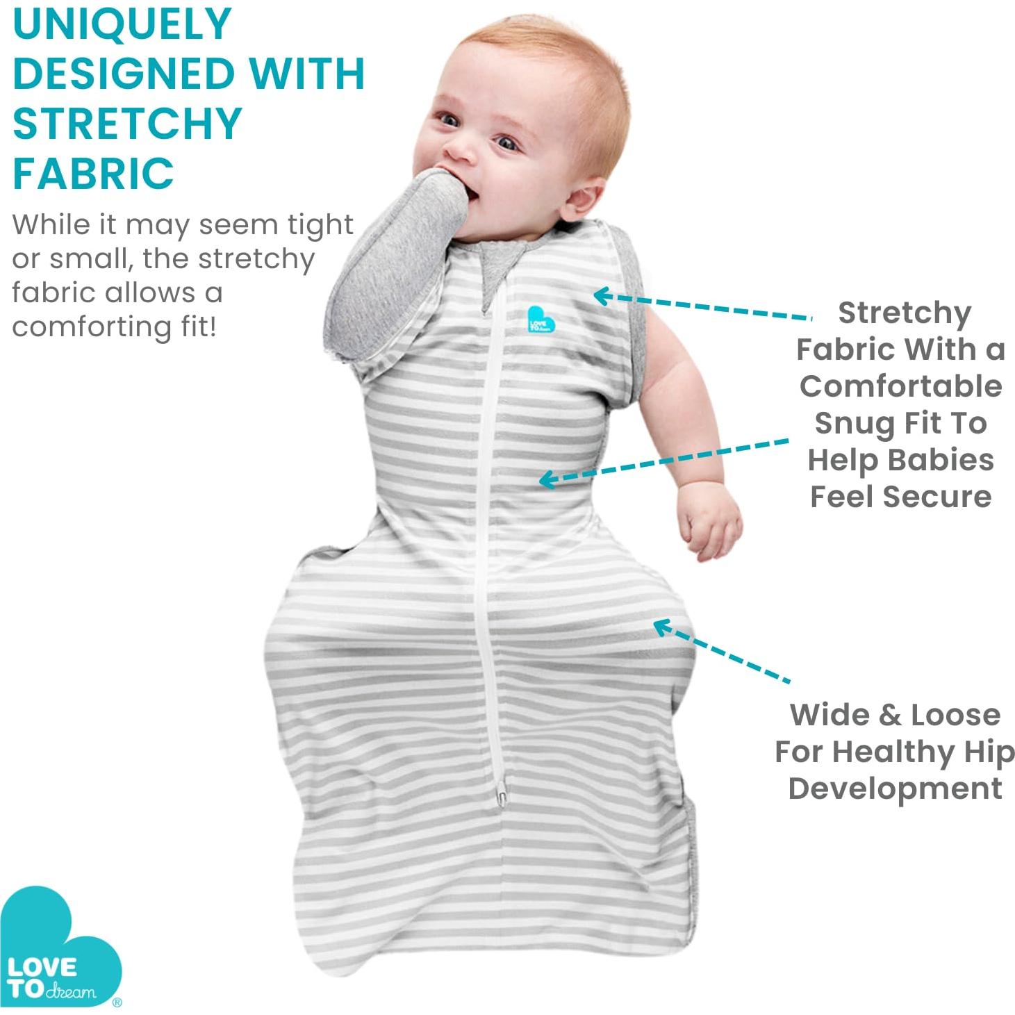 Swaddle UP Amor para Soñar Transición Medio 5.9-8.6 kg Gris