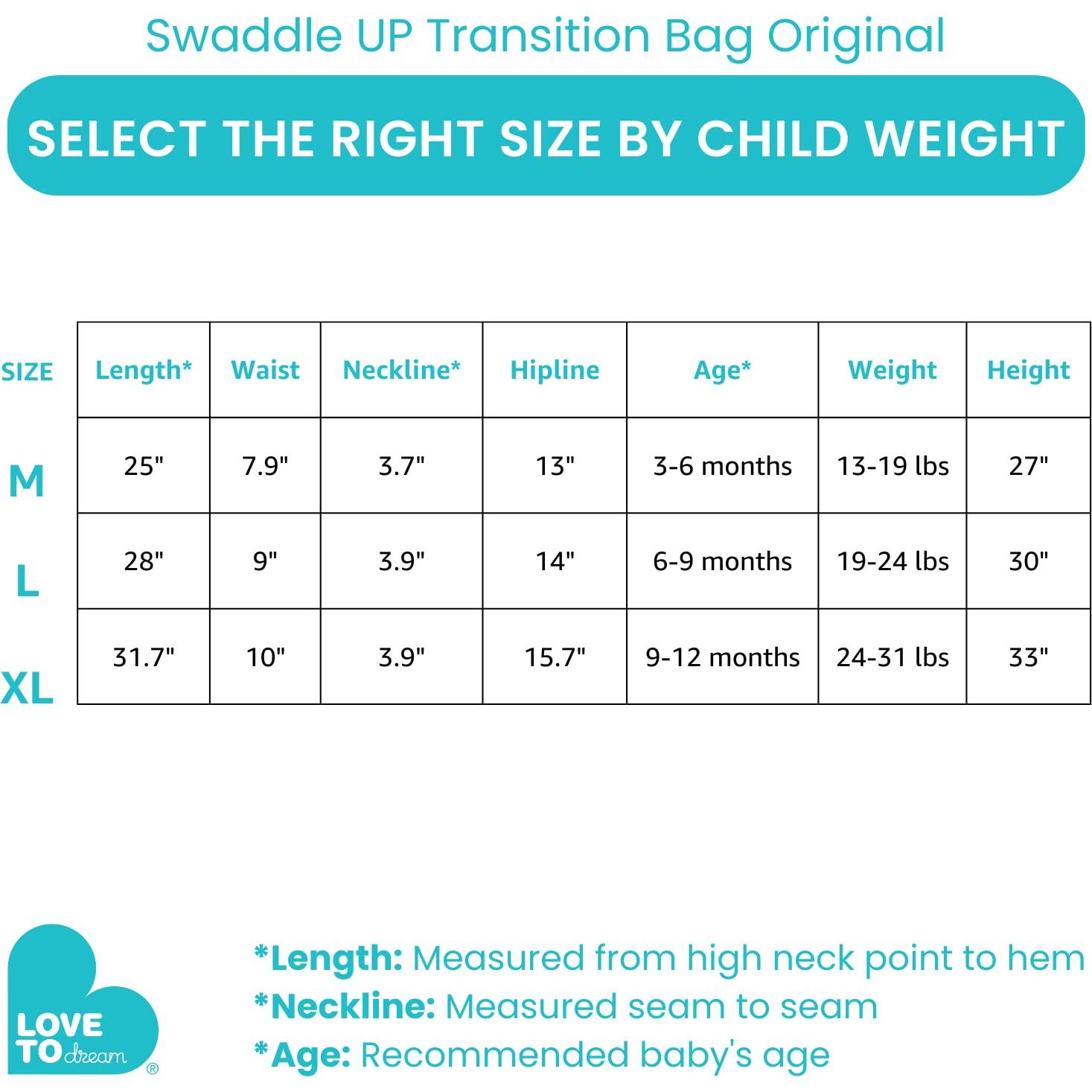 Swaddle UP Amor para Soñar Transición Medio 5.9-8.6 kg Gris