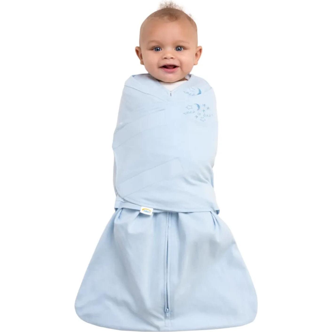 Saco de Sueño HALO 100% Algodón Recién Nacido Azul Bebé