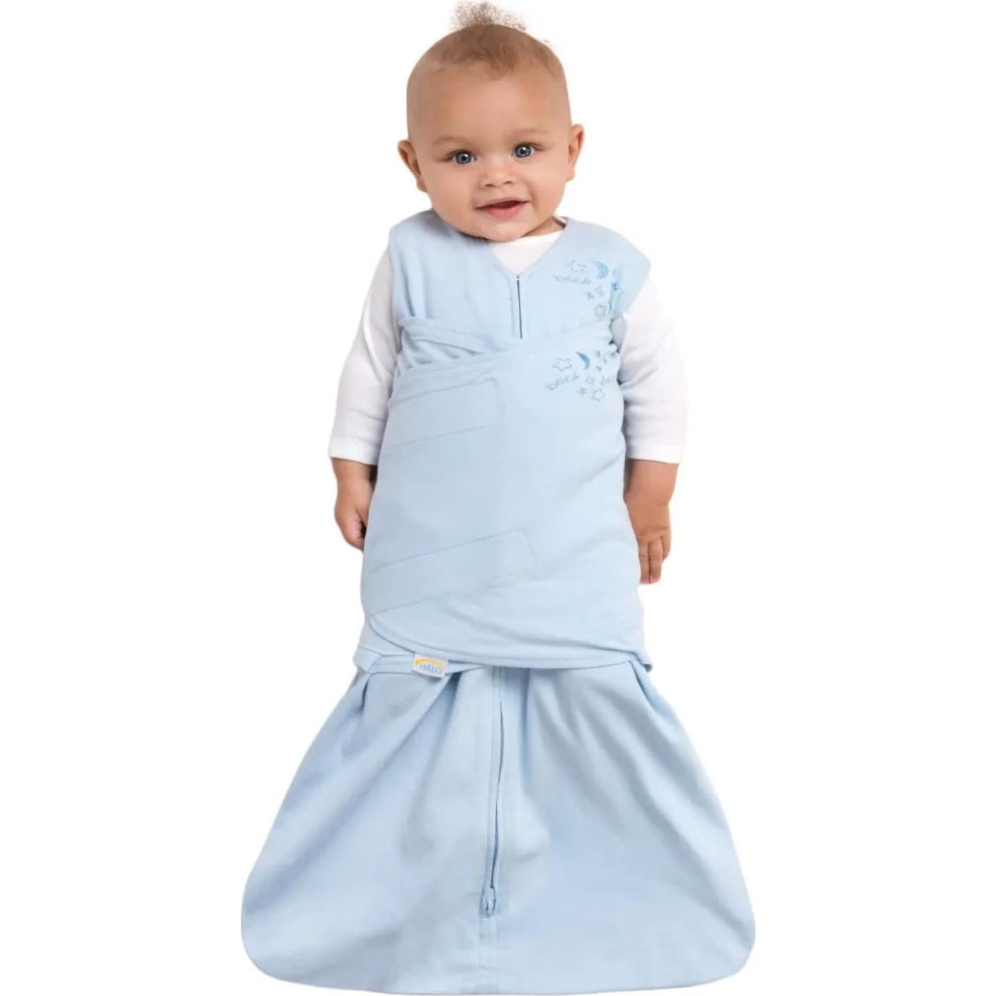 Saco de Sueño HALO 100% Algodón Recién Nacido Azul Bebé