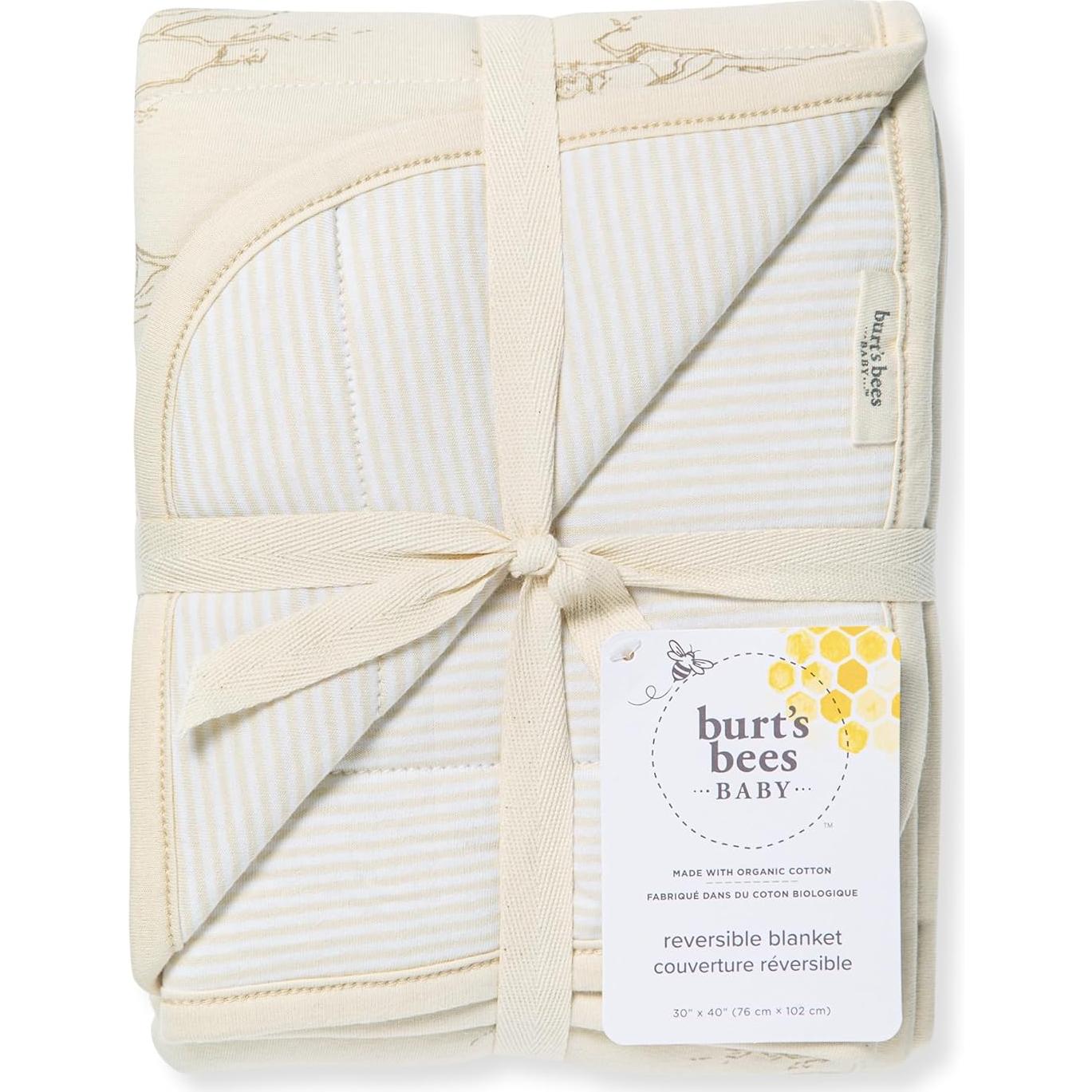 Manta Reversible Burt's Bees Baby Algodón Orgánico 76x102cm