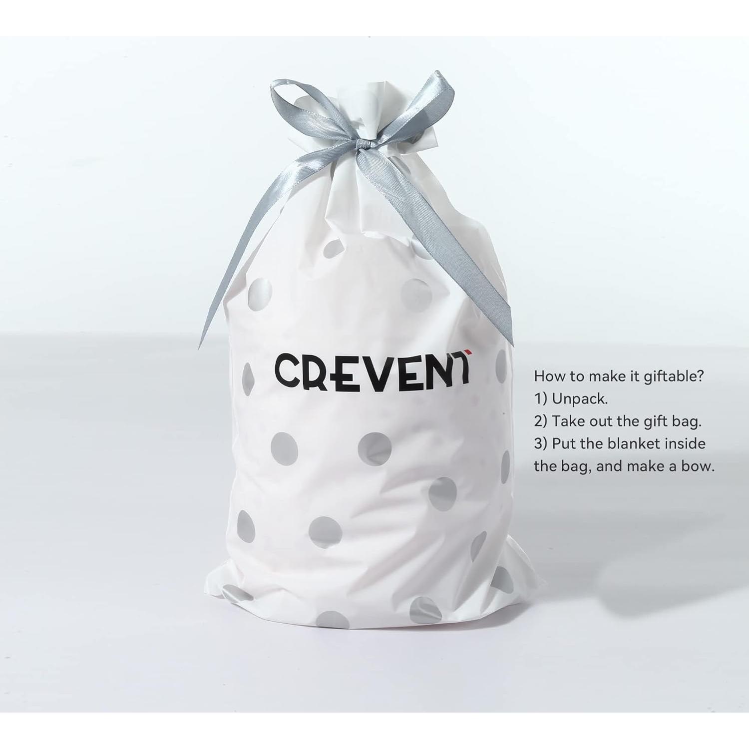 Manta Suave CREVENT 76x102 cm Nube Gris para Bebés y Niños