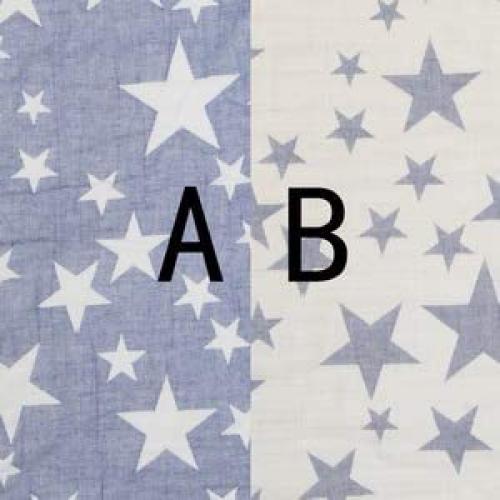 Manta de Algodón Muselina NTBAY 76x102 cm Azul Estrellas