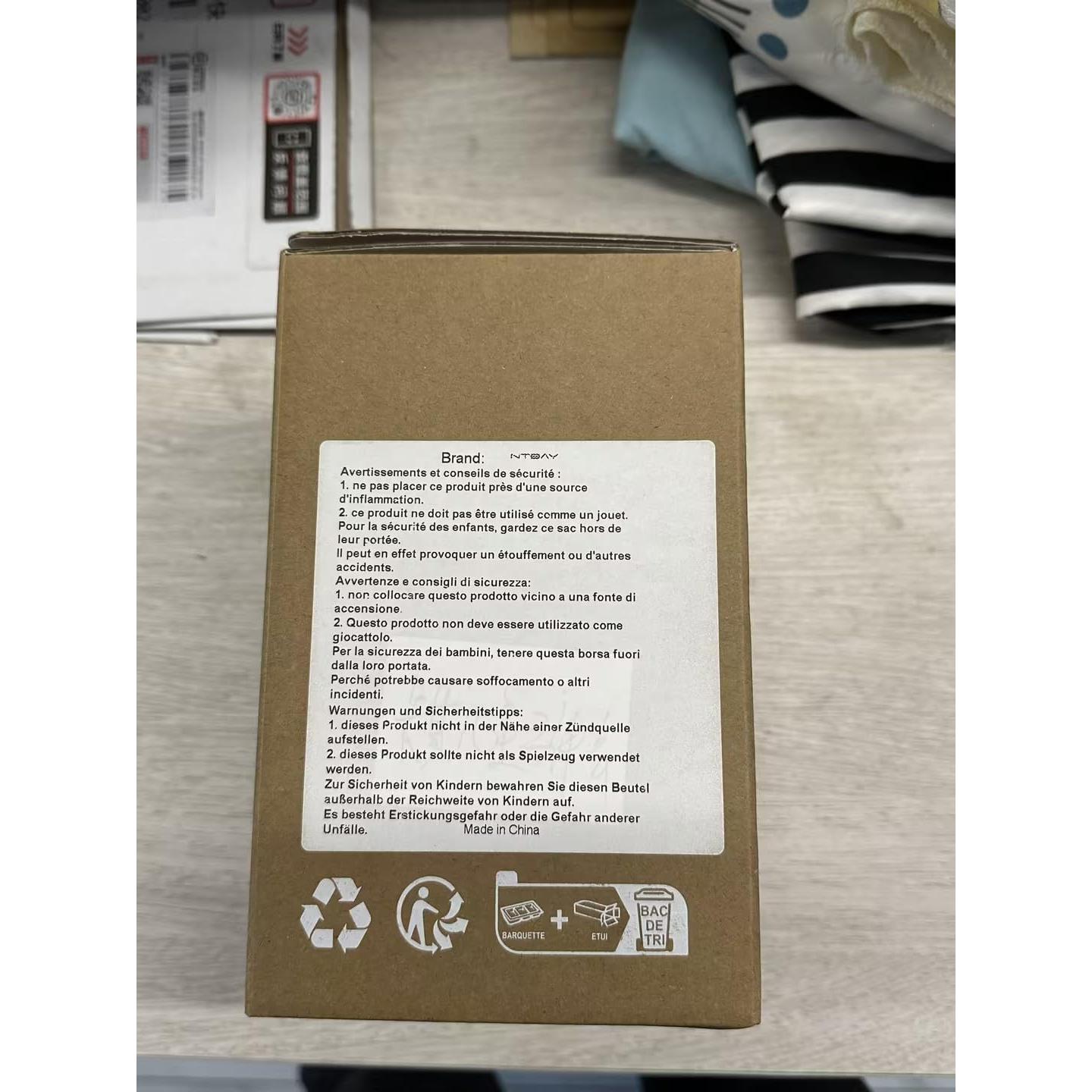 Manta de Algodón Muselina NTBAY 76x102 cm Azul Estrellas