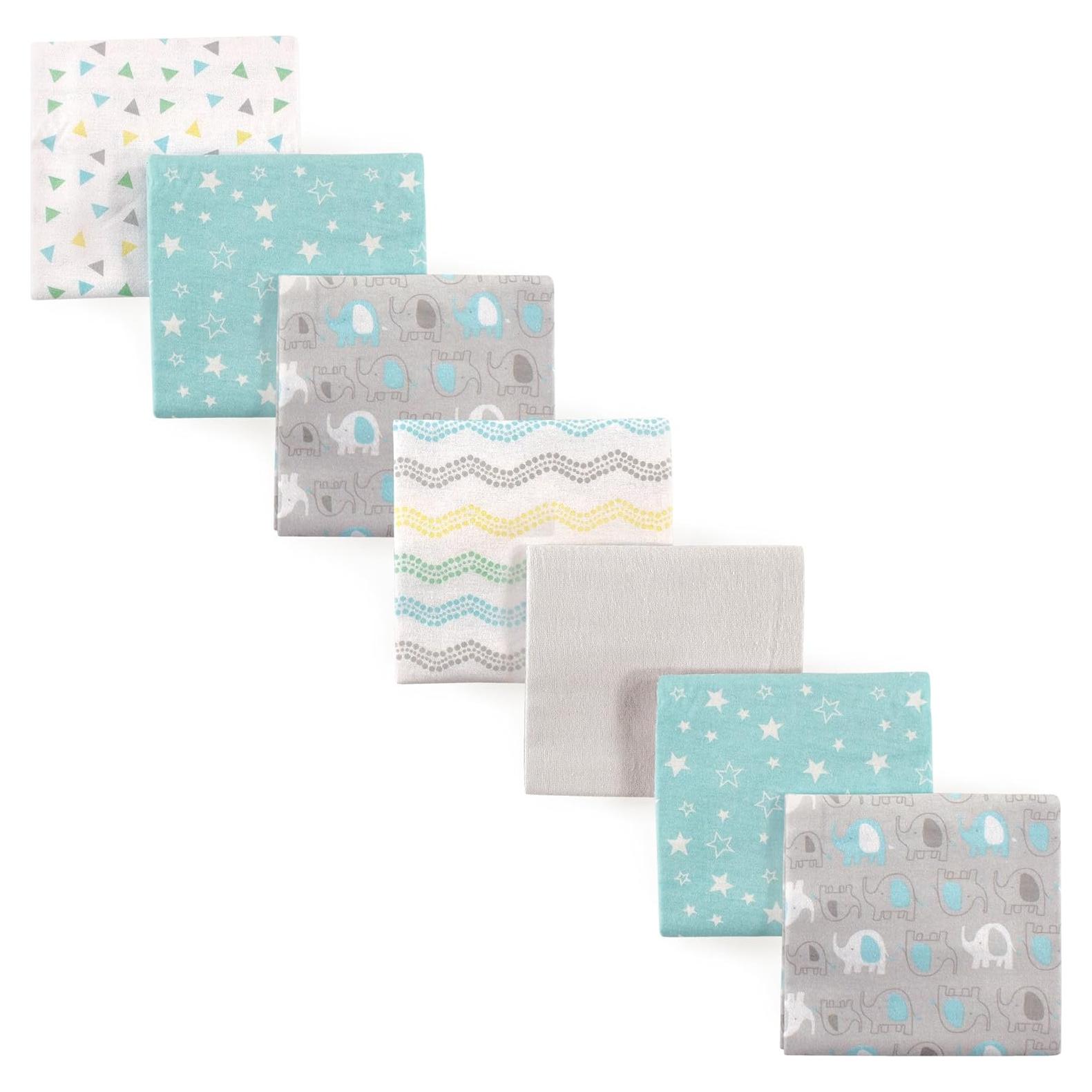 Mantas de Recepción Luvable Friends 100% Algodón 7 Piezas