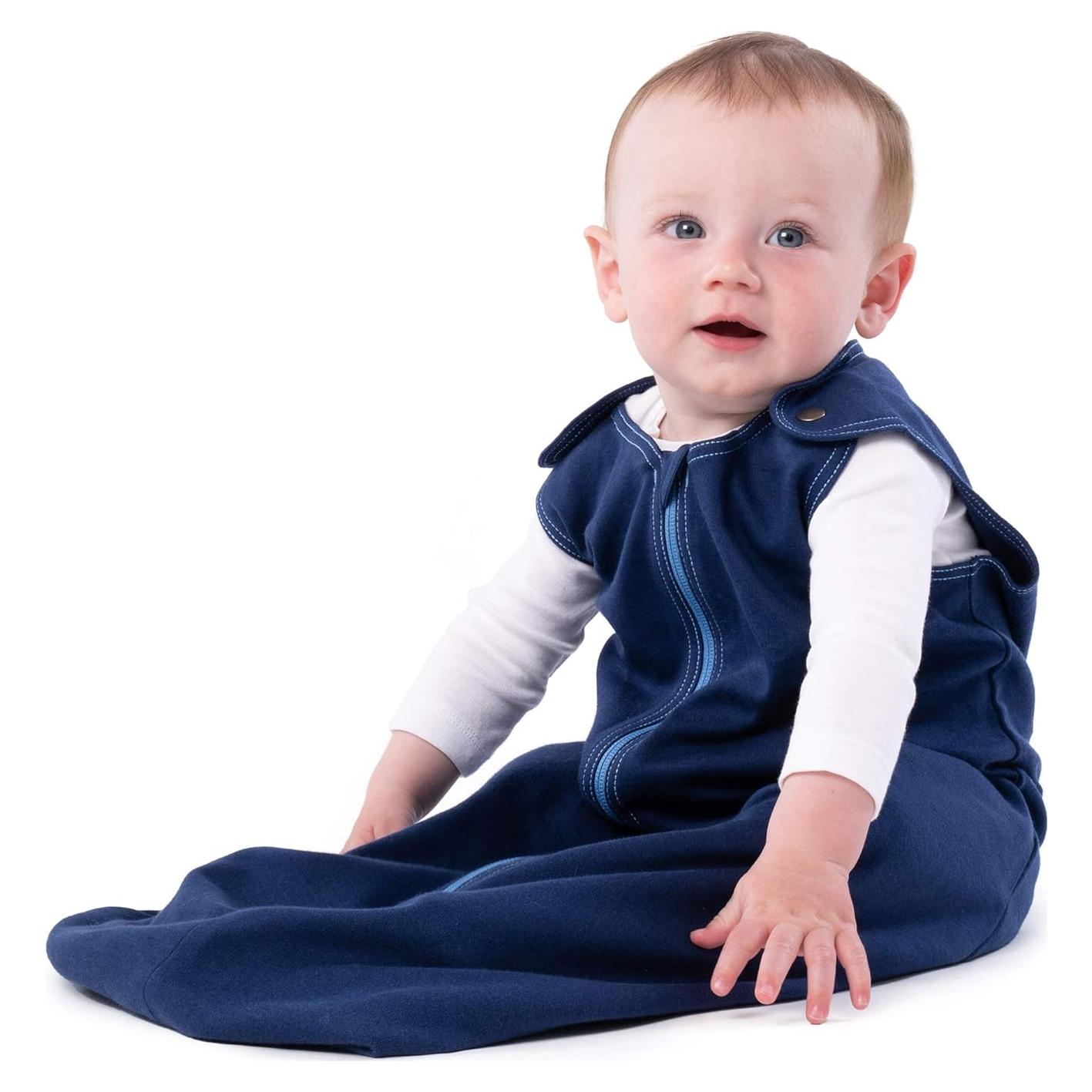 Saco de Sueño Baby Deedee Algodón Azul Profundo 0-6 Meses