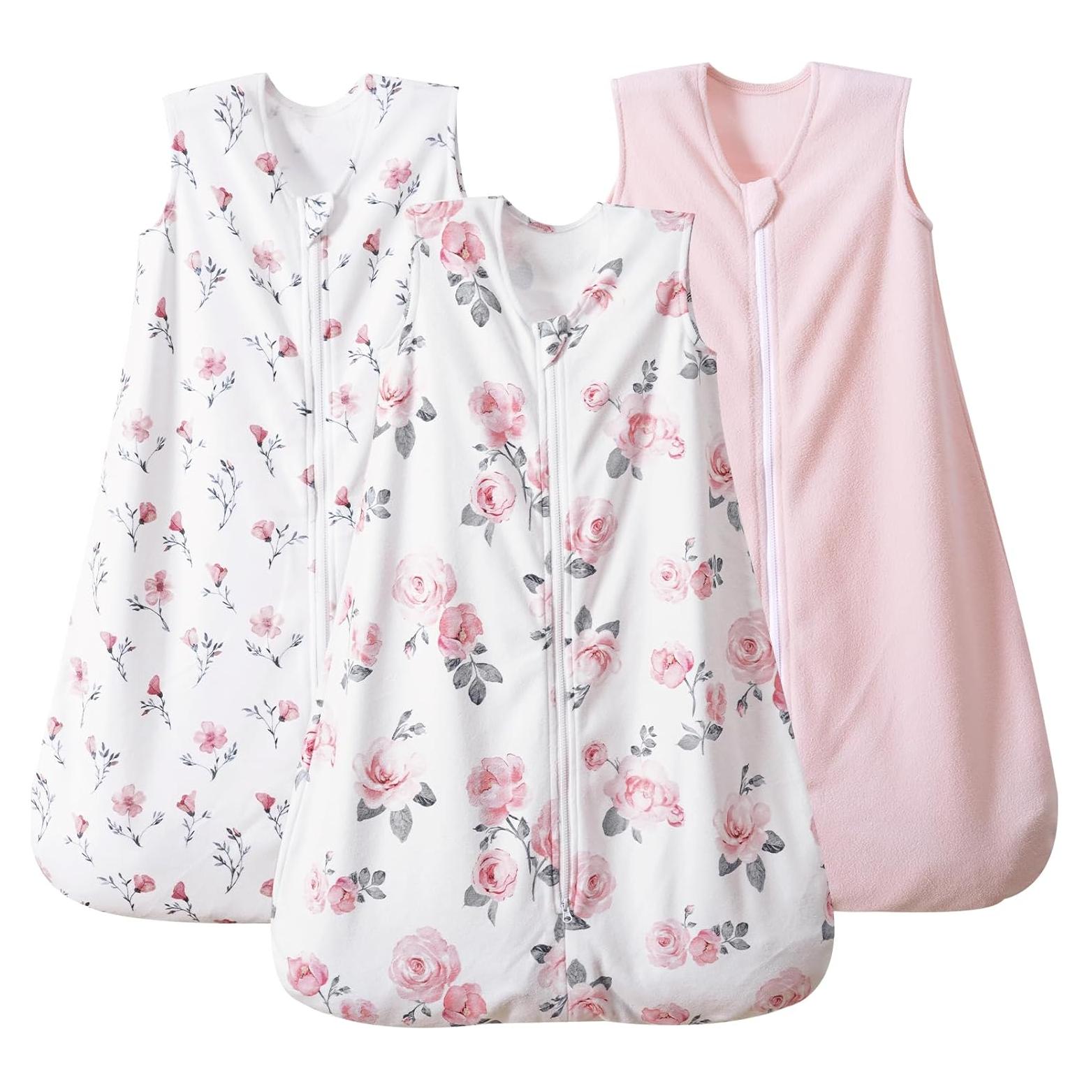 Saco de Dormir PHF para Bebés 6-12 Meses Floral Microforro