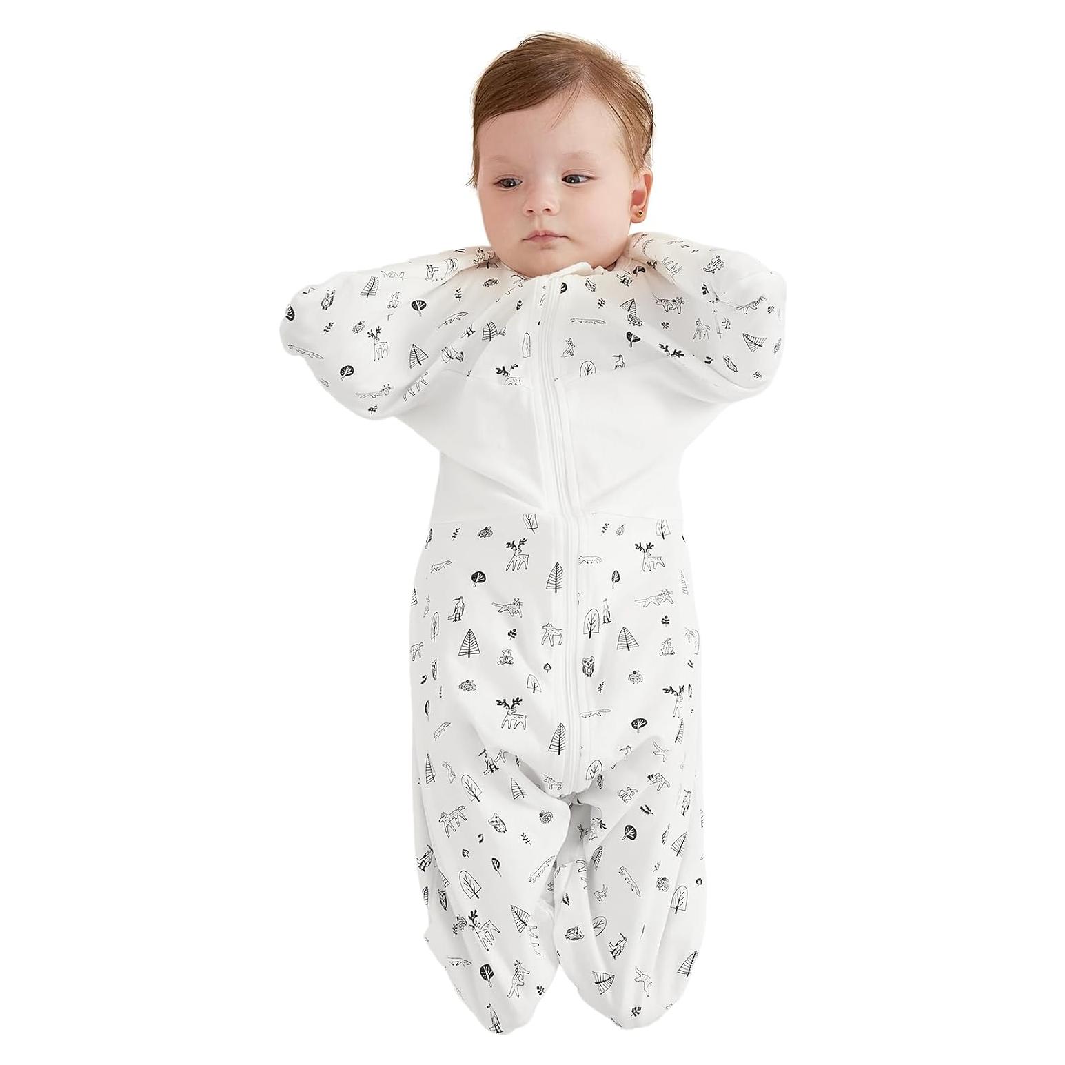 Saco de Sueño Swaddle GROWNSY Transicional 3-6 Meses Algodón