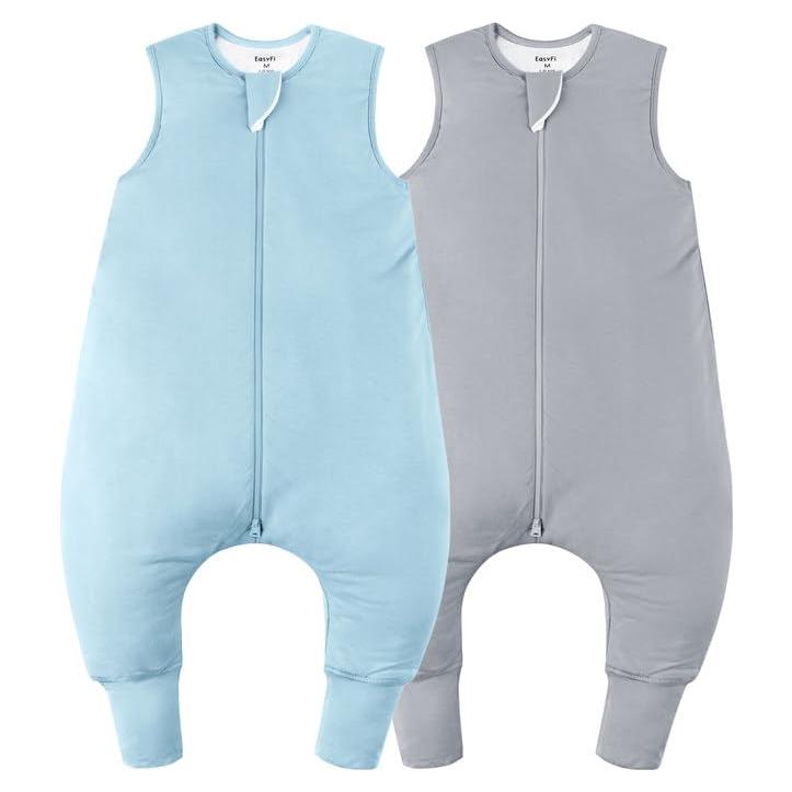 Saco de dormir de bambú EasyFi 0-24 meses 0.5 Tog - Azul y Gris