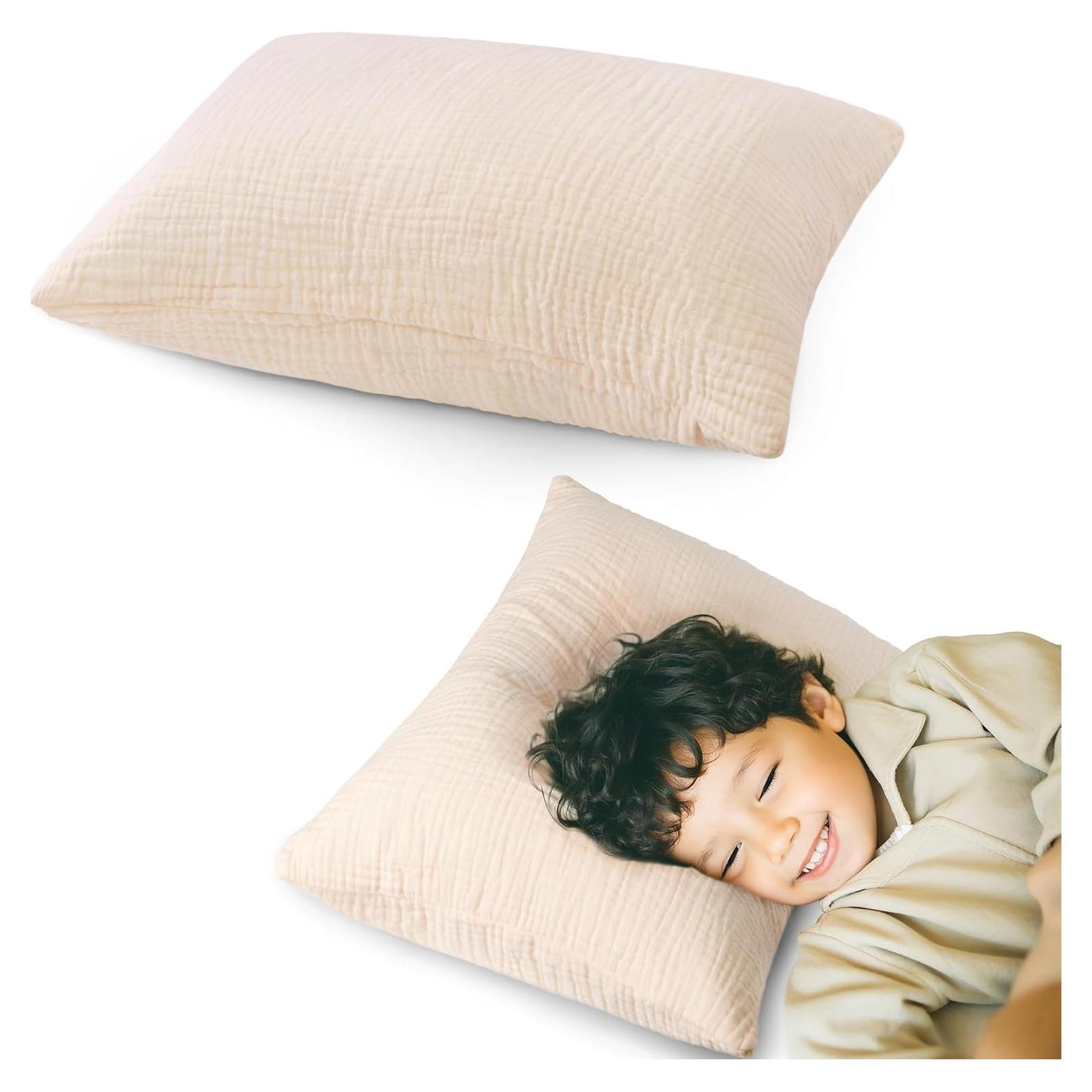 Almohada Infantil Pro Goleem 33x46 cm Algodón Muselina Beige