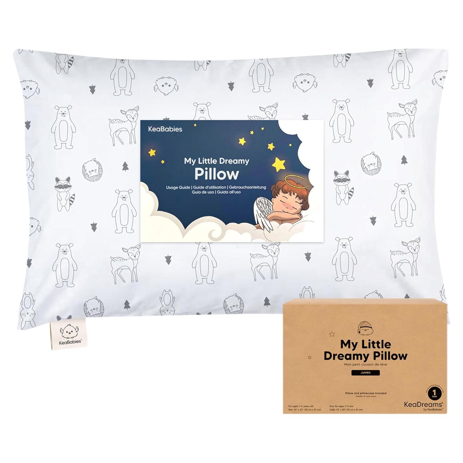 Almohada Jumbo para Niños KeaBabies 35.5x50.8 cm Algodón Orgánico