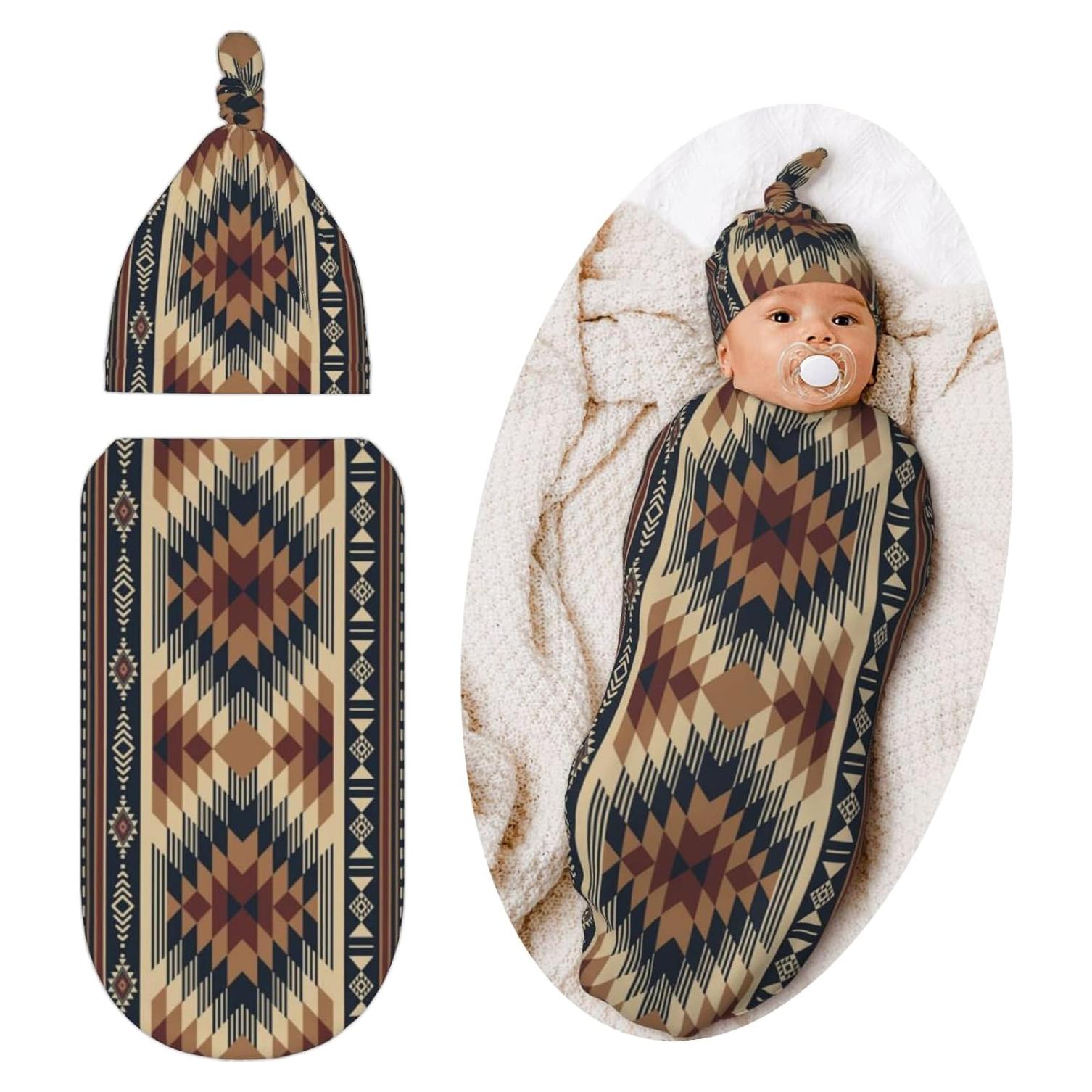 Manta de Envoltura para Bebés Jarverce Azteca 53x29 cm