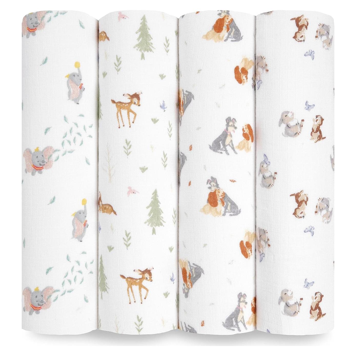 Mantas de Muselina para Bebés aden + anais Disney 4 Piezas