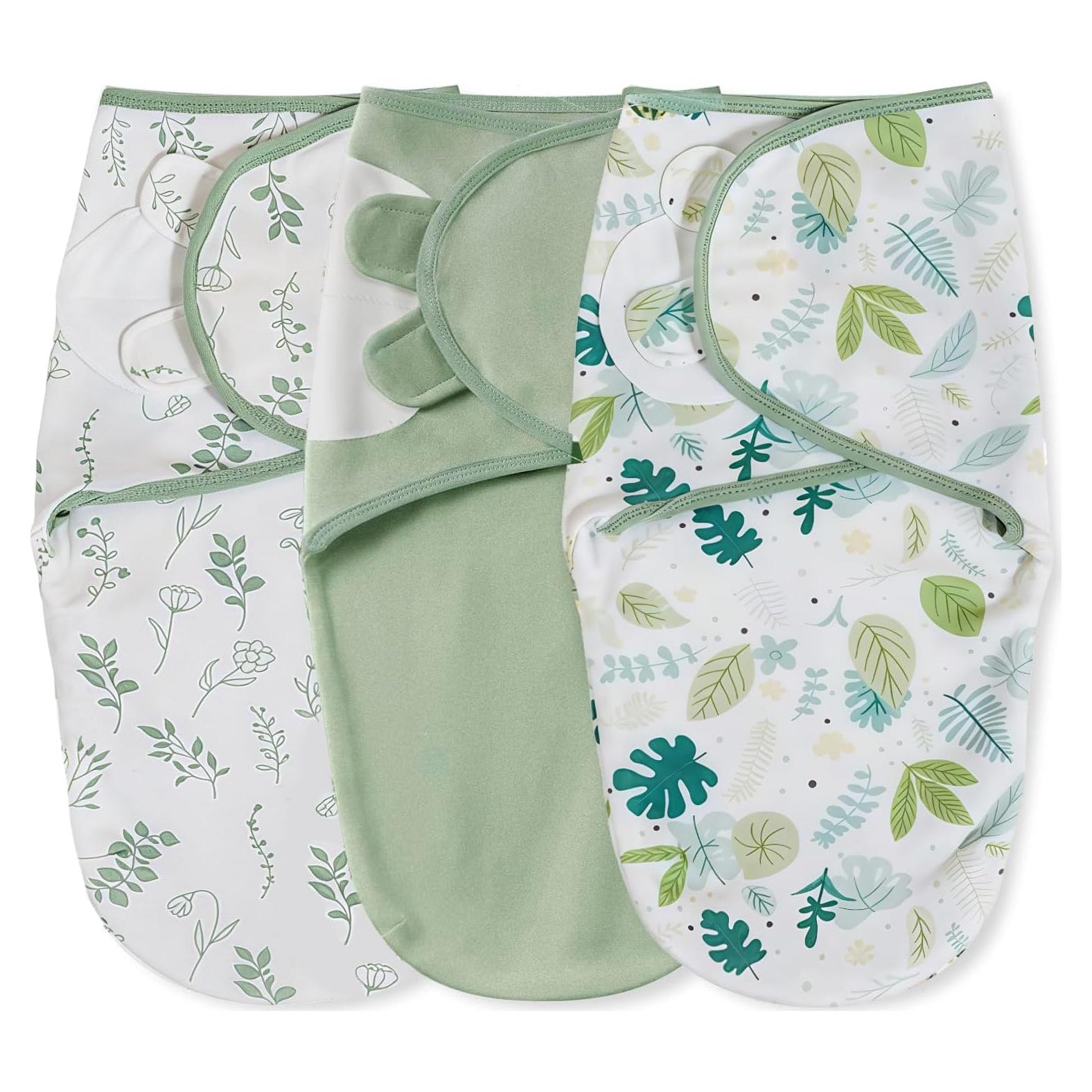 Paquete de 3 Sacos de Sueño Orgánicos SEVDO para Bebés 0-3 Meses