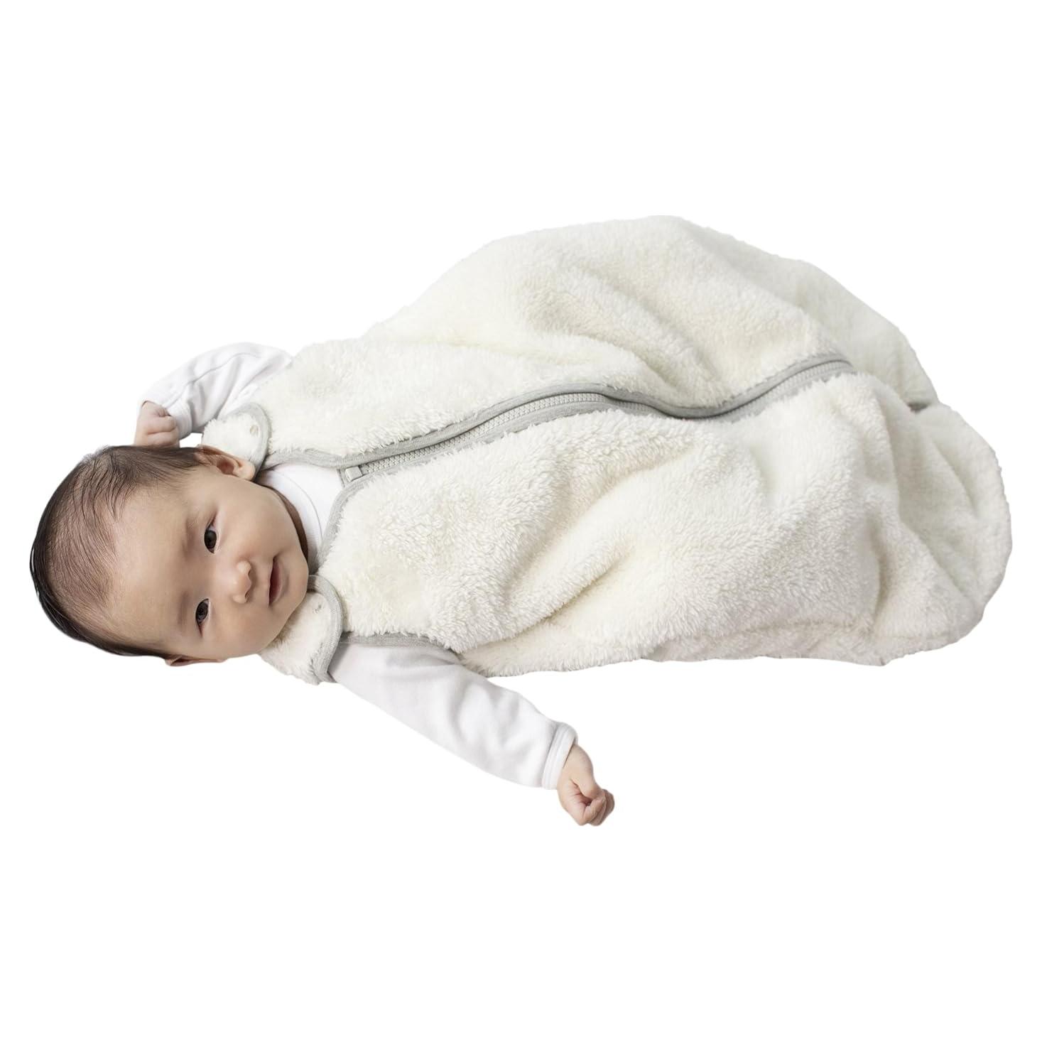 Saco de Dormir Baby Deedee Sleep Nest Teddy Marfil Pequeño 0-6 Meses