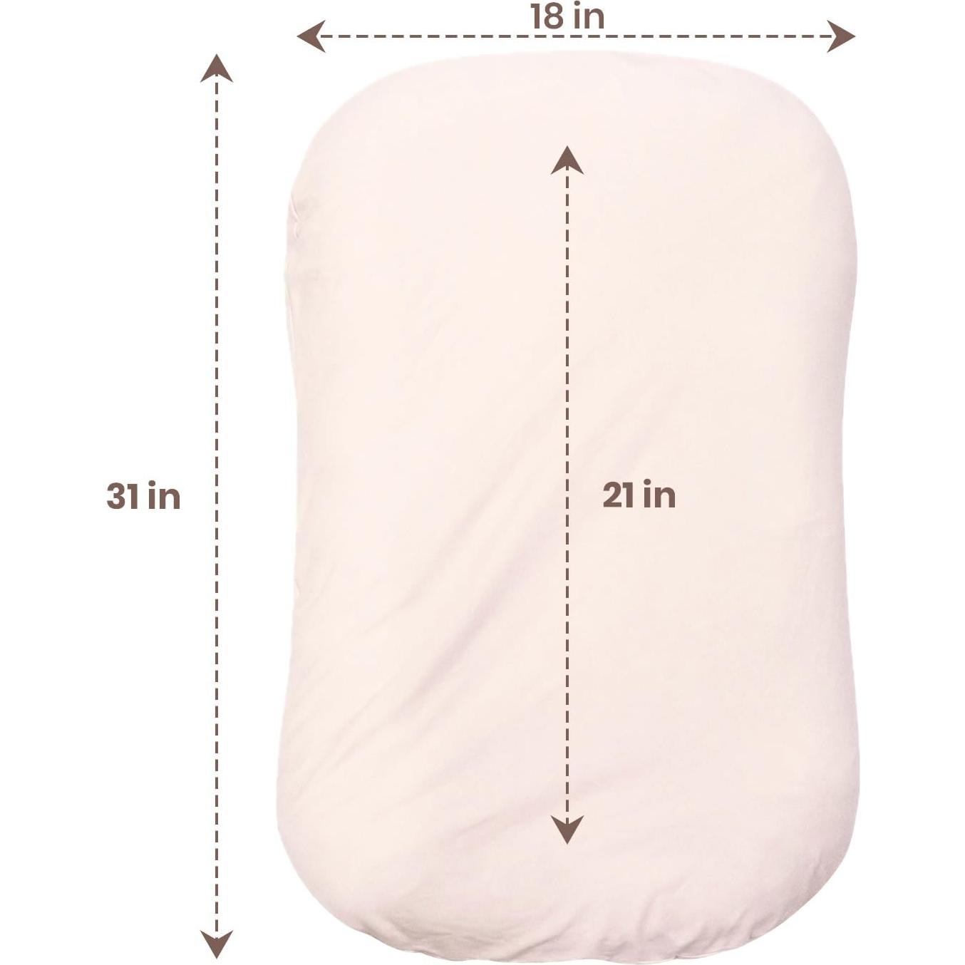 Cuna Aila + Aiden de Algodón Orgánico Rosa - Portátil y Ajustable