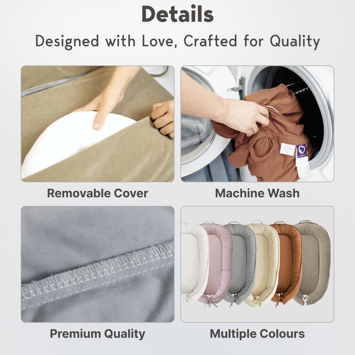 Sofá para Bebés CooCooBaby 100% Algodón Transpirable 0-18 Meses