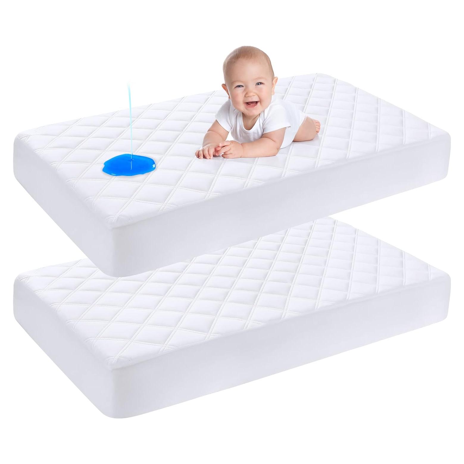 Protector de Colchón Impermeable Yoofoss para Cuna 132x71cm