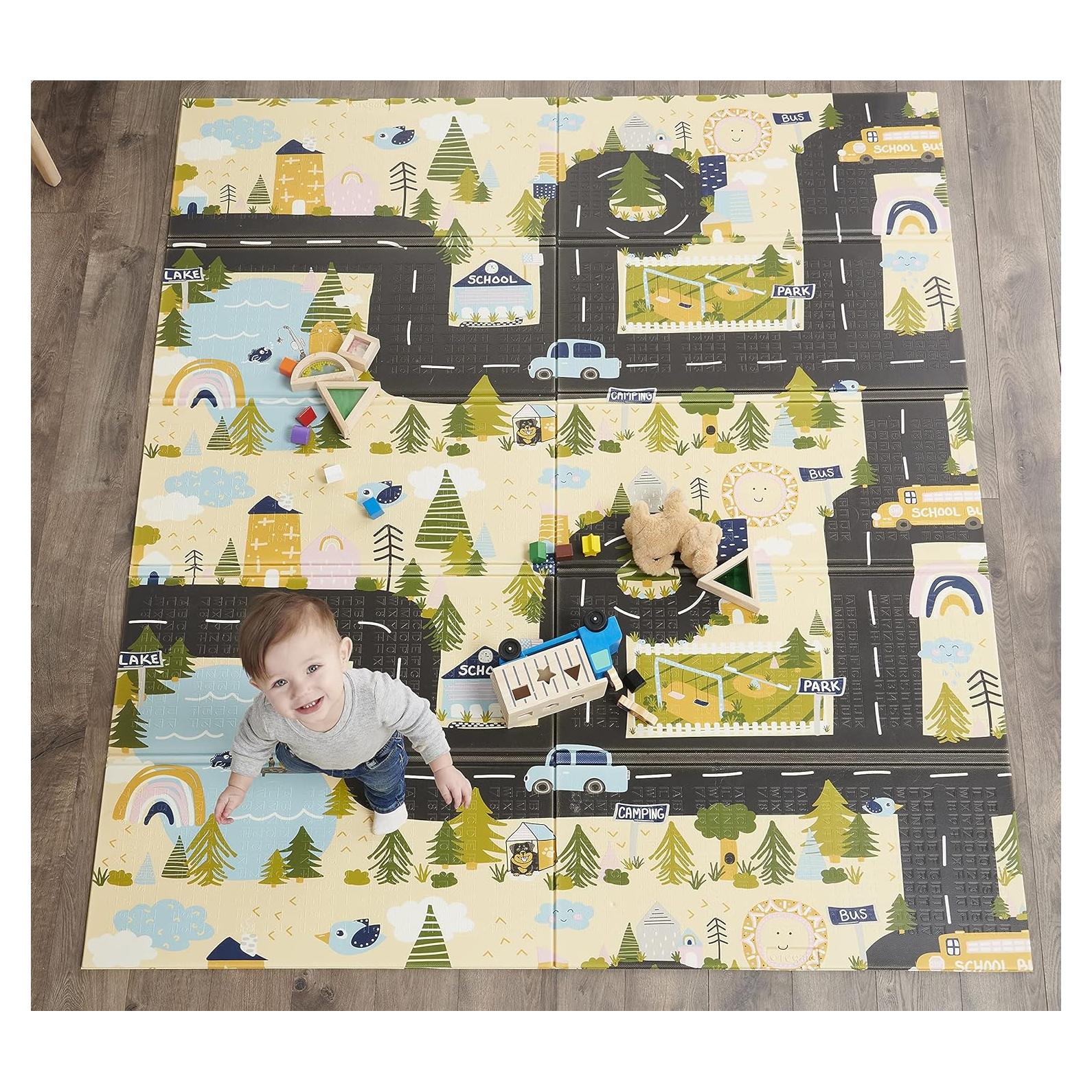 Tapete de Juego Plegable My Play Mat Azul Extra Grande 196x180cm