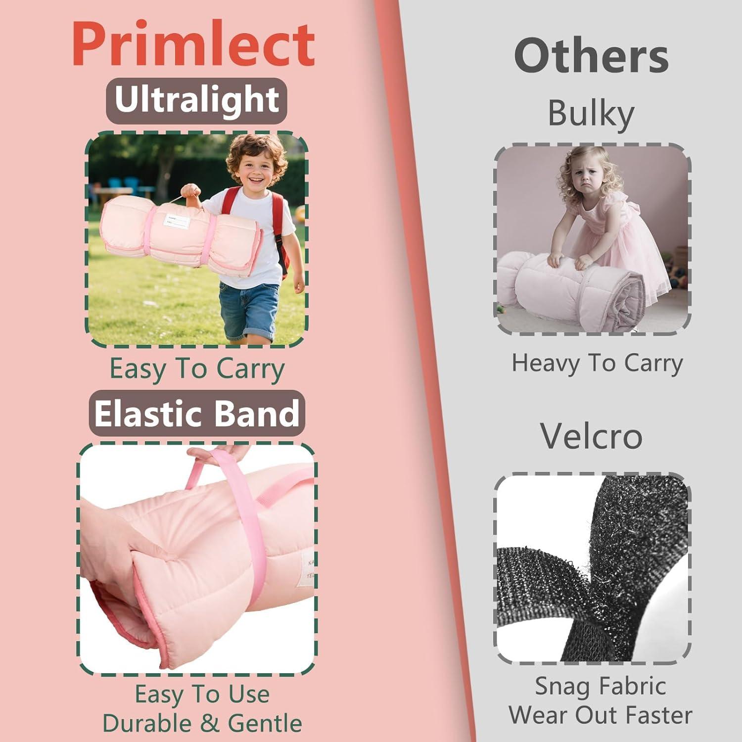 Colchoneta Ligera PRIMLECT para Niños 129.5x55.9cm con Almohada