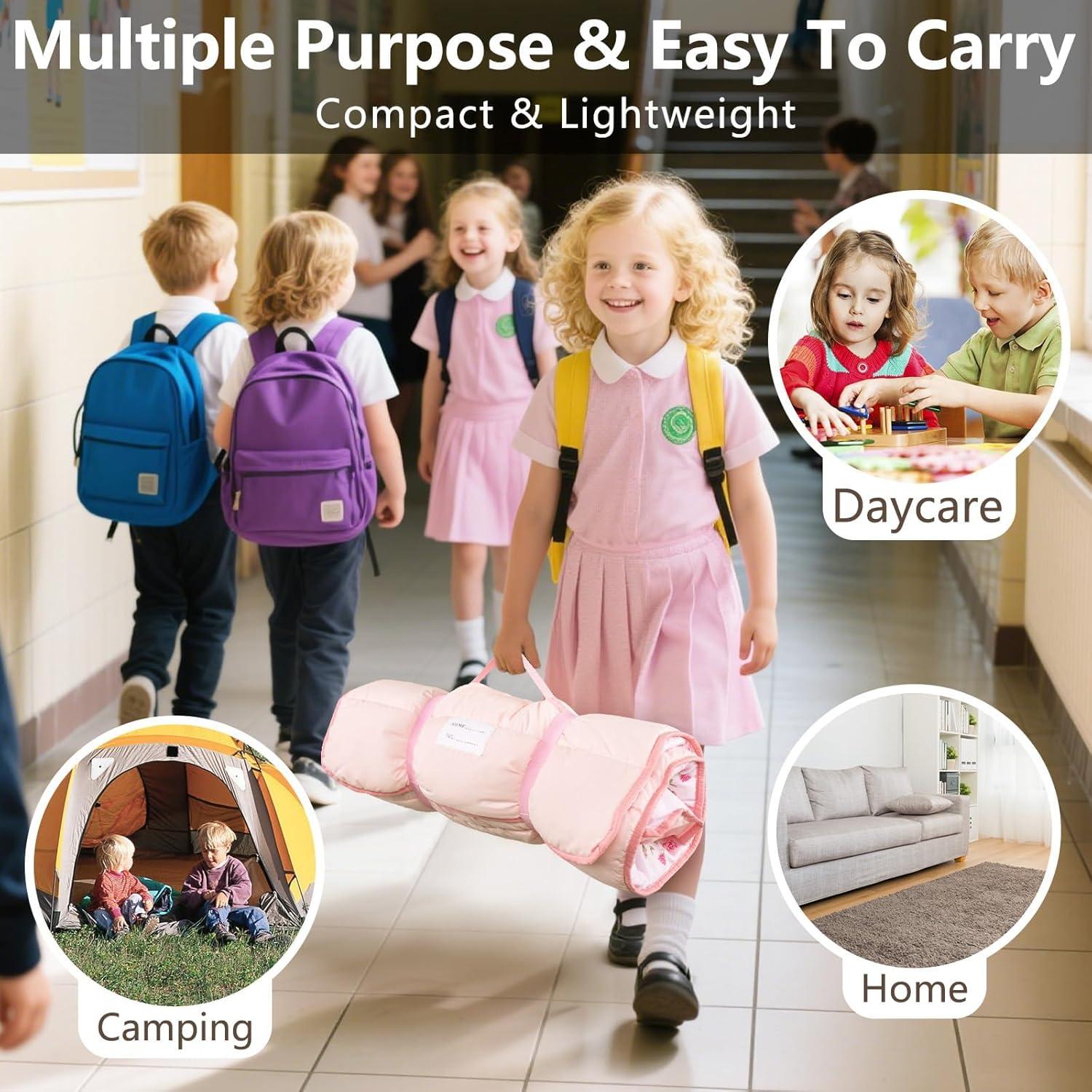 Colchoneta Ligera PRIMLECT para Niños 129.5x55.9cm con Almohada