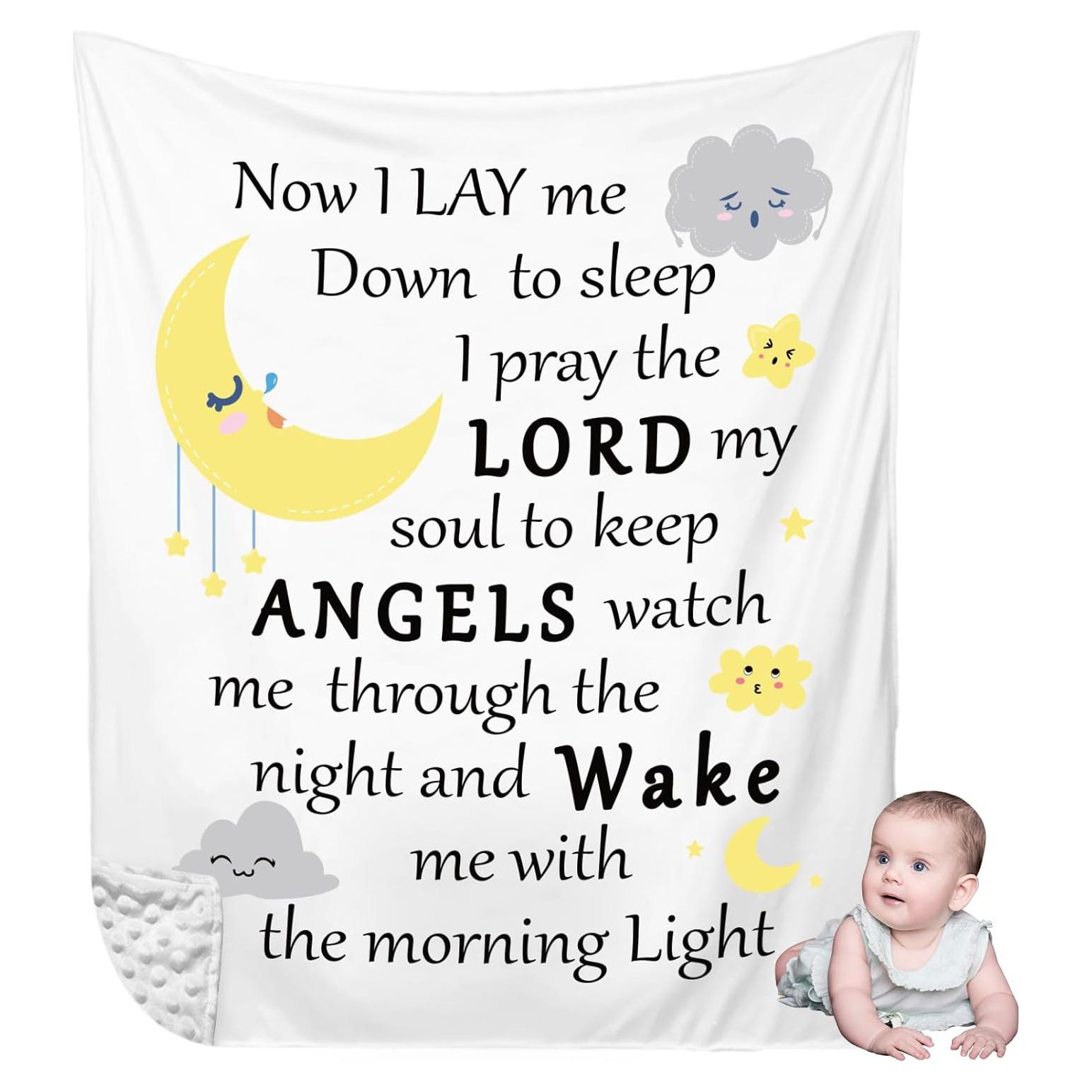 Manta de Bautizo Peryiter 76x102 cm con Versículo Bíblico