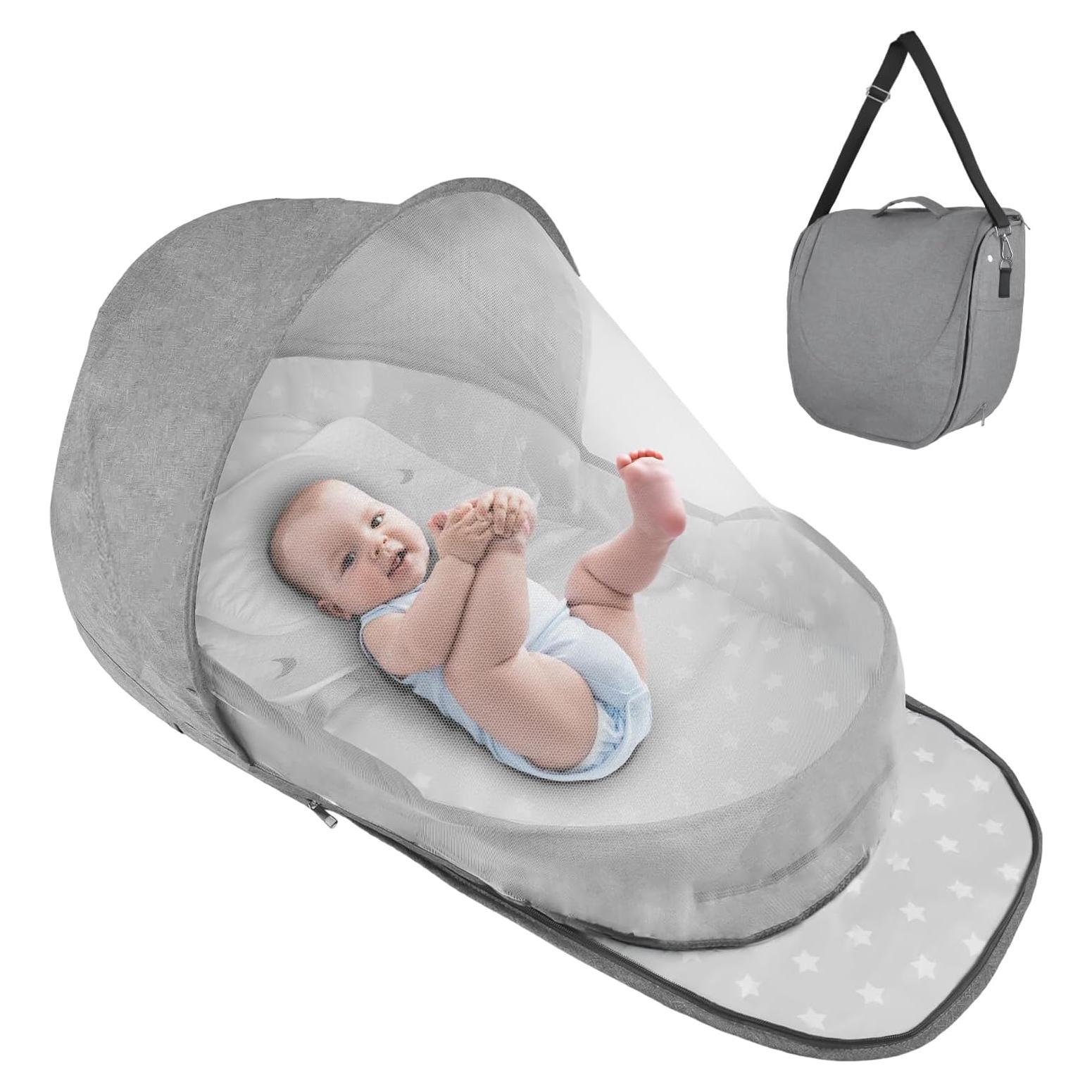 Cuna portátil ISELECTOR 3 en 1 ligera y plegable para bebés