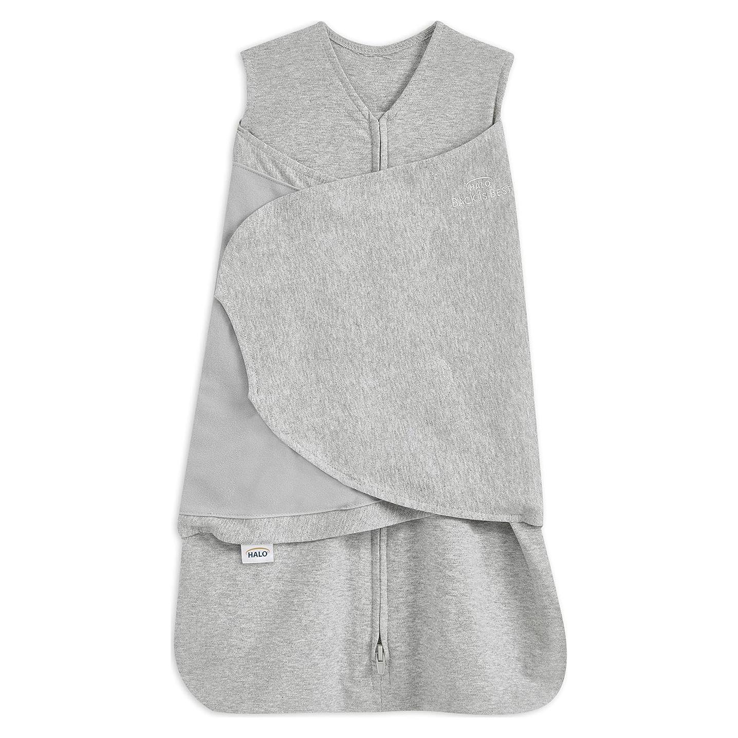 Saco de Sueño HALO Algodón 100% Ajustable TOG 1.5 Gris Pequeño