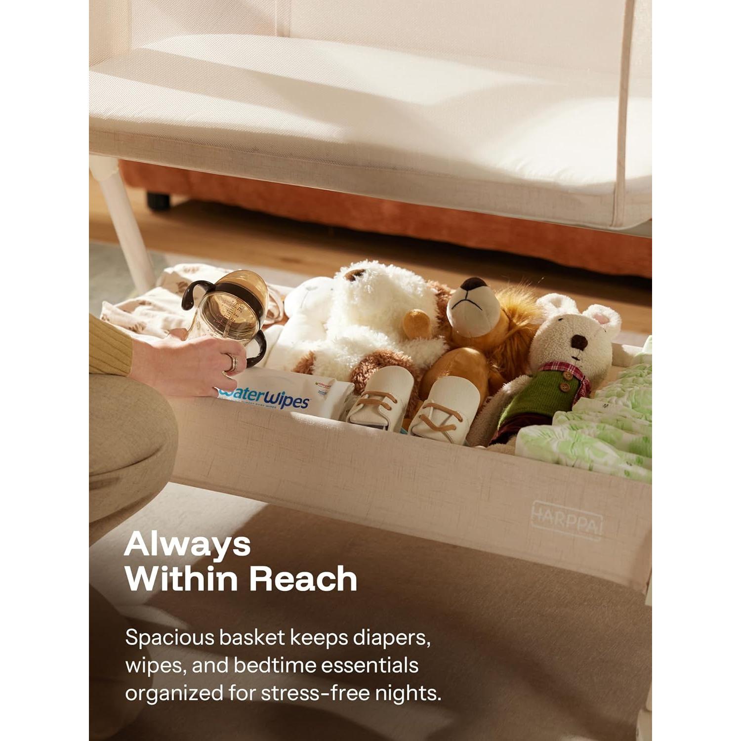 Cuna Balanceadora HARPPA 3 en 1 con Colchón y Malla Transpirable