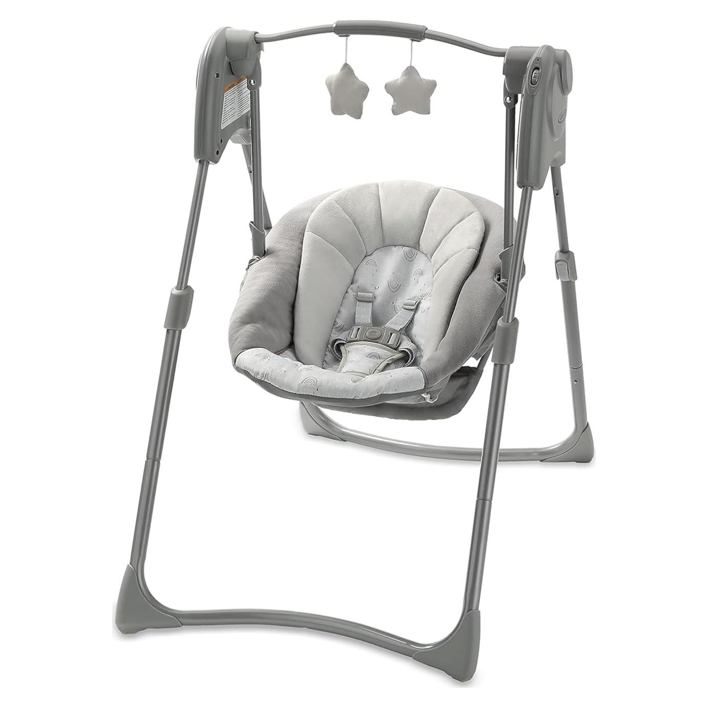 Silla de Bebé Compacta Graco Slim Spaces Reign - Portátil y Ajustable