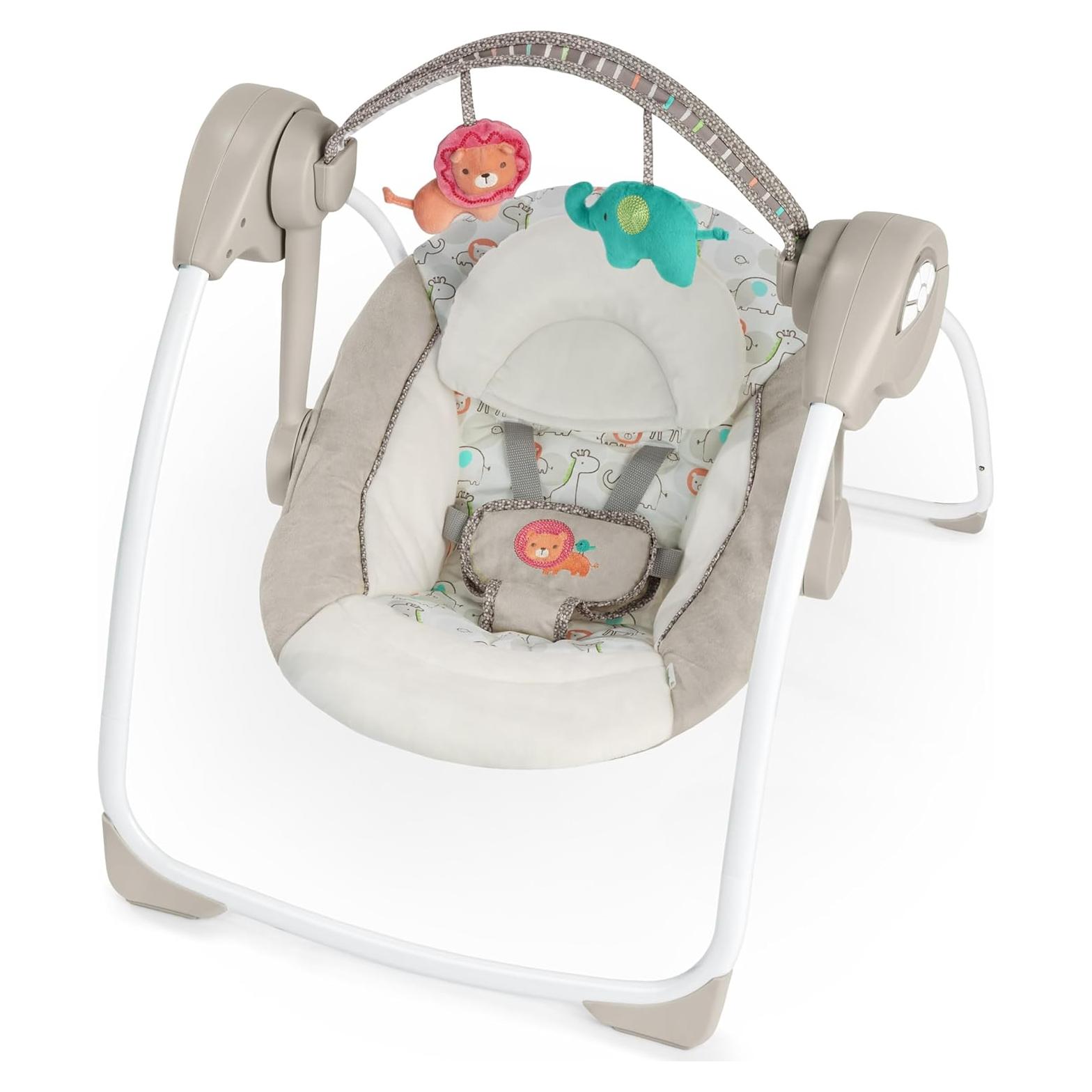 Columpio Portátil Ingenuity Soothe 'n Delight 6 Velocidades Bebés 0-9 Meses