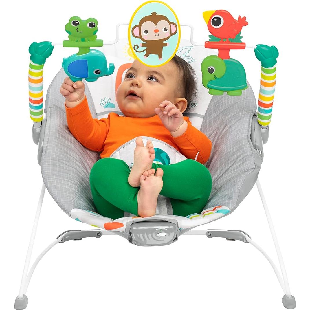 Asiento de rebote Bright Starts Paradise Juguetón 0-6 meses
