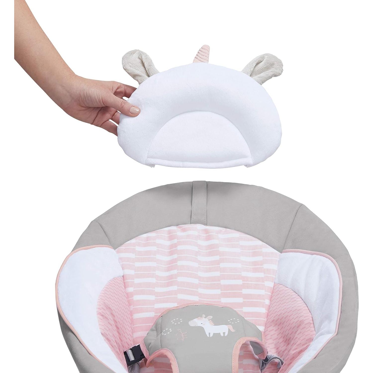 Bouncer Calmante Ingenuity Flora Unicornio 0-6 Meses 9 kg