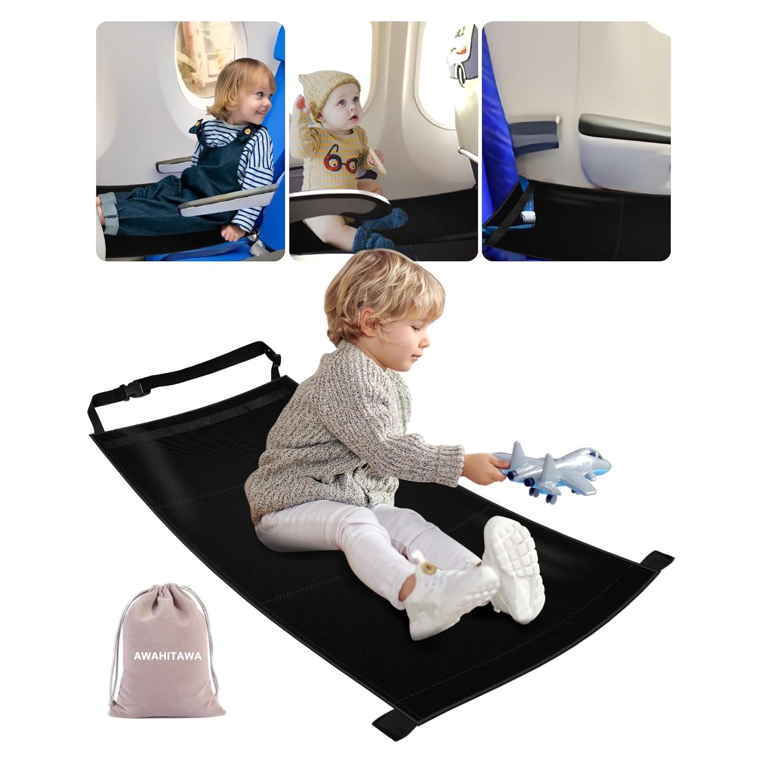 Cama de viaje portátil para niños pequeños - Negro - 22.86x20.32cm