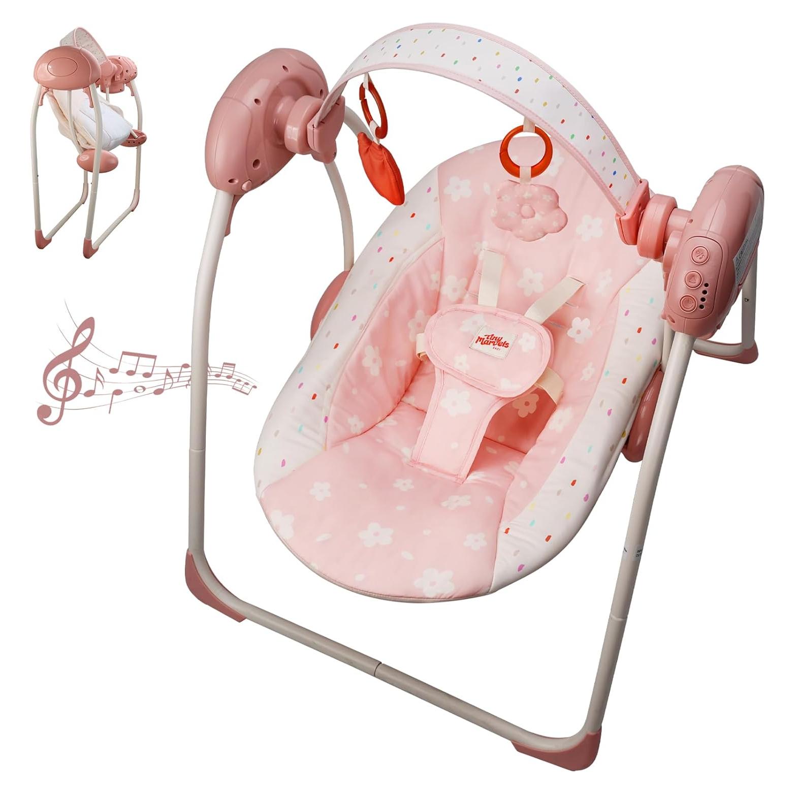 Columpio Portátil Tiny Marvels Blush Bloom 0-9 Meses 2.7-4.1 kg