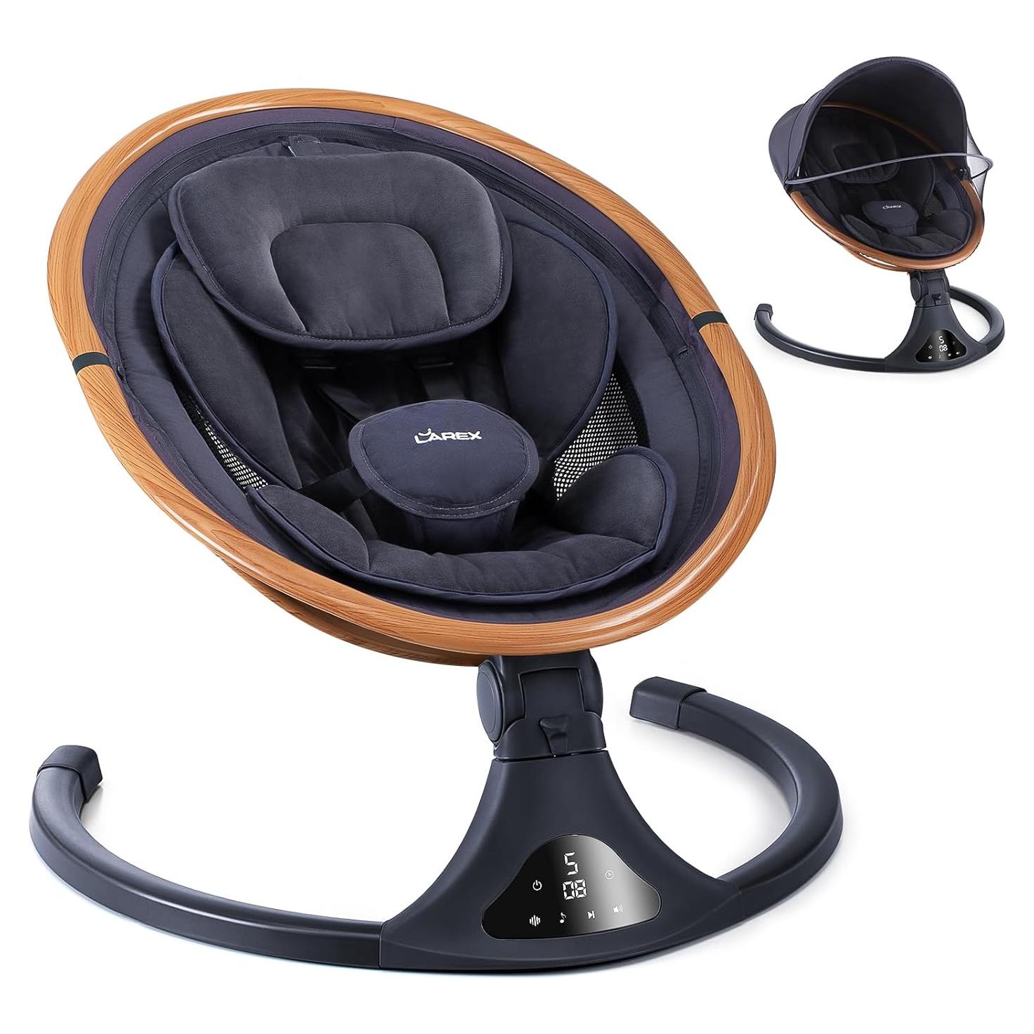 Columpio Eléctrico LAREX para Bebés 0-6 Meses 5 Velocidades