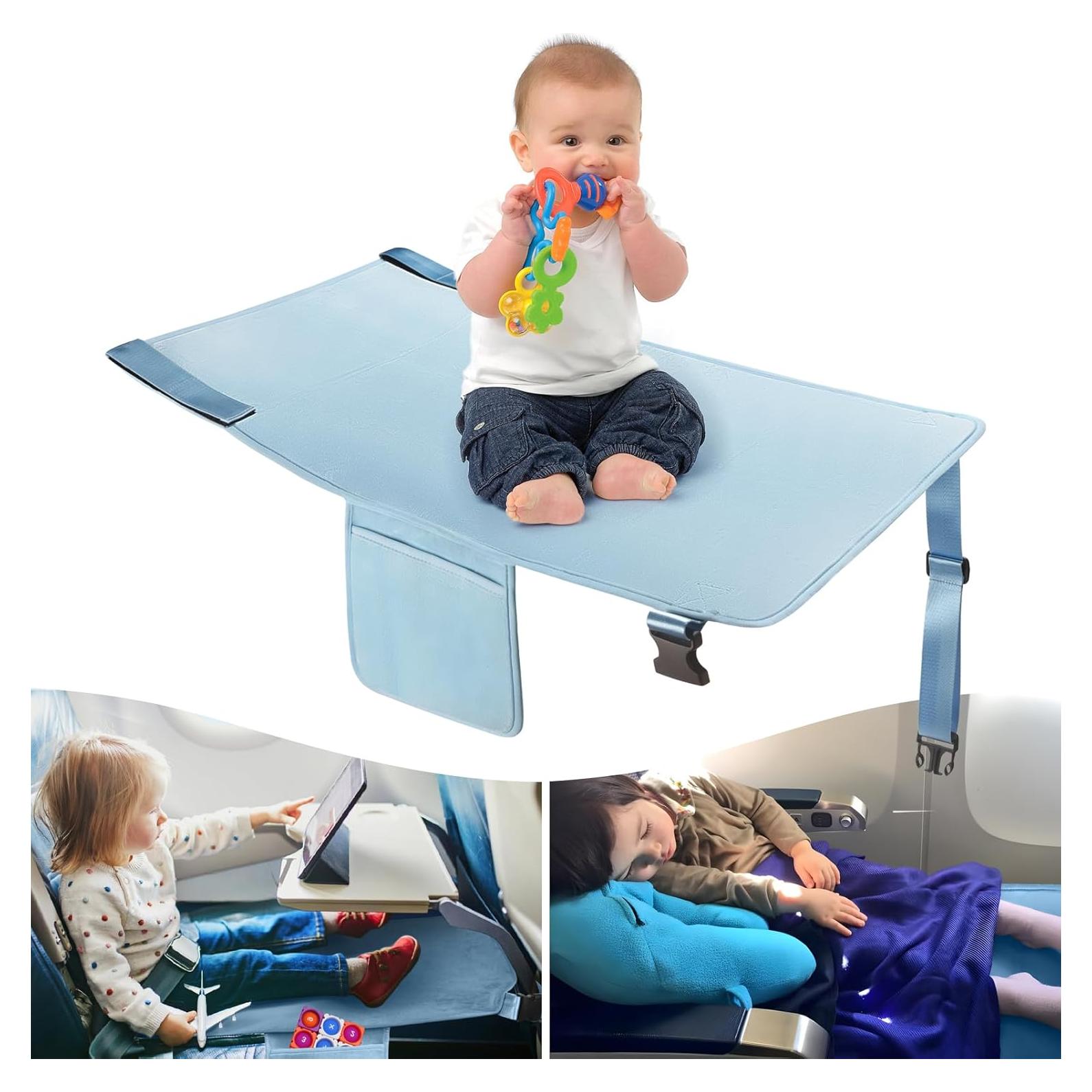 Cama de avión portátil COZYBONDER para niños - Azul, 80x45 cm