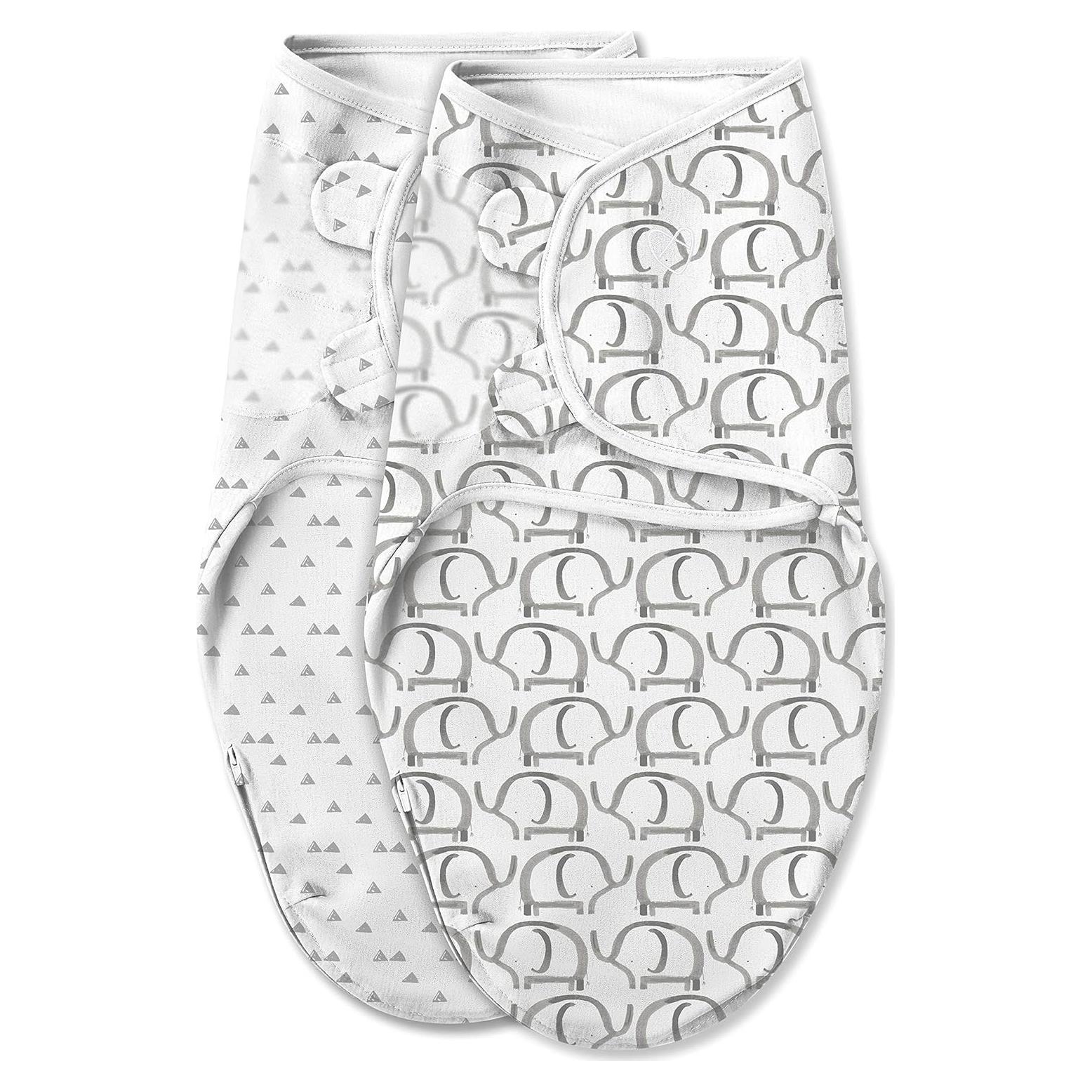 SwaddleMe Luxe Easy Change Swaddle Elefante 0-3 meses