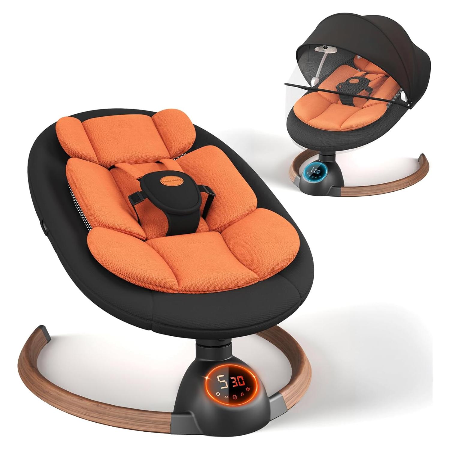 Columpio Eléctrico para Bebés Monniebaby con Bluetooth 5 Velocidades