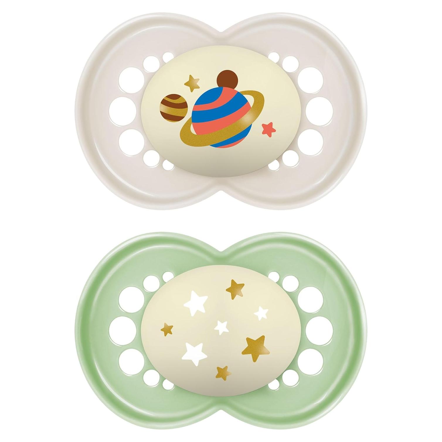 Chupetes MAM Original Brillan en la Oscuridad 6-16 Meses