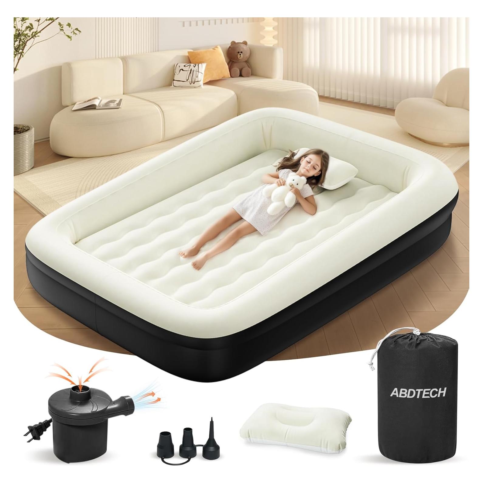 Cama de viaje inflable Abdtech para niños - 162.9x113 cm
