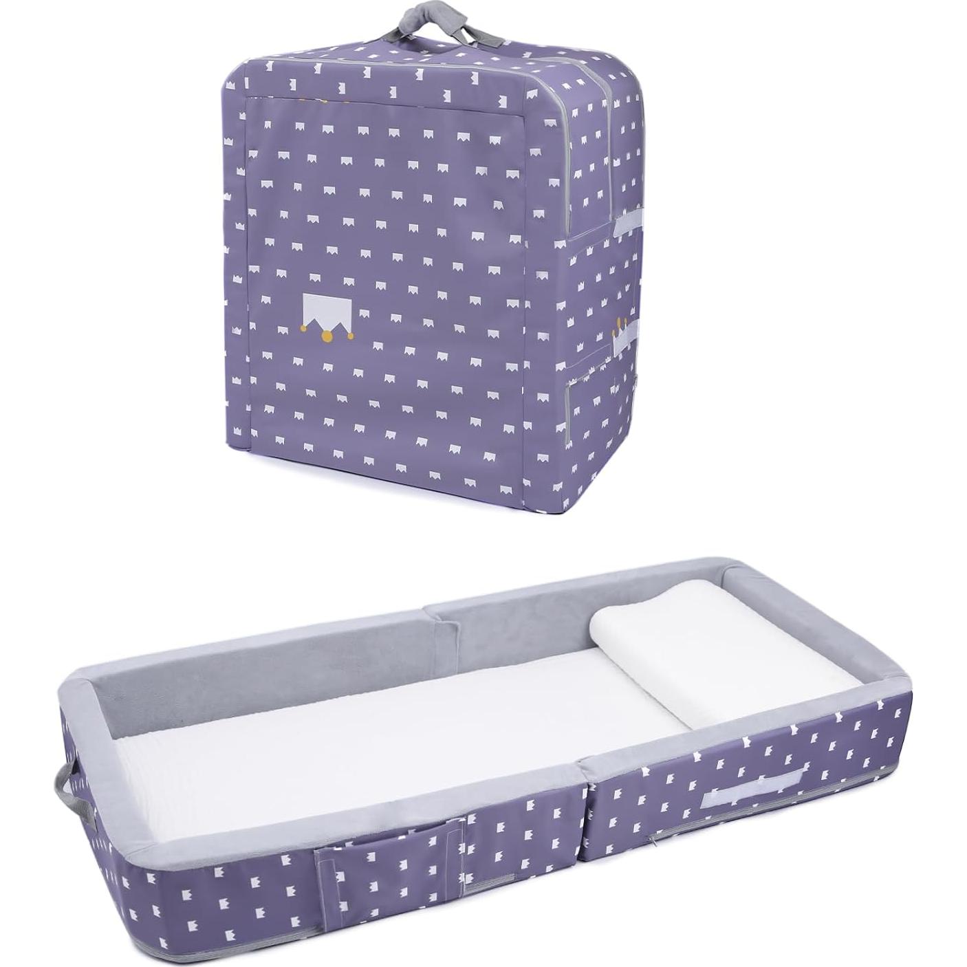 Cama Plegable para Niños Mooedcoe 137x63 cm Gris